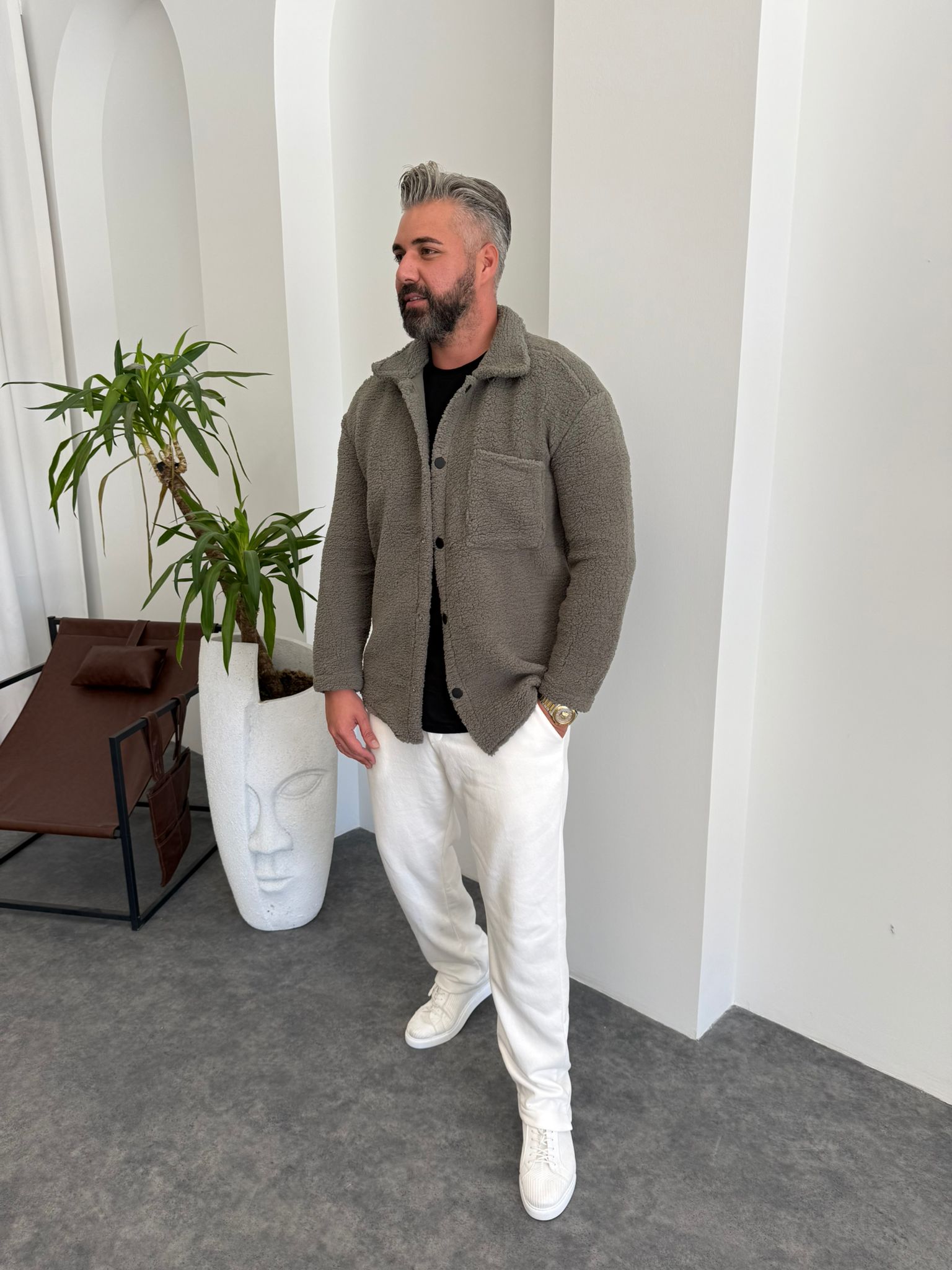 Haki Tek Cepli Peluş