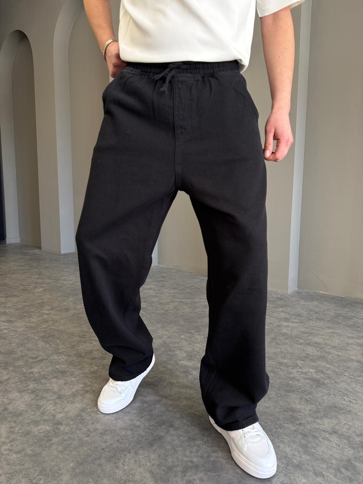 Beyaz Gabardin Baggy Pantolon