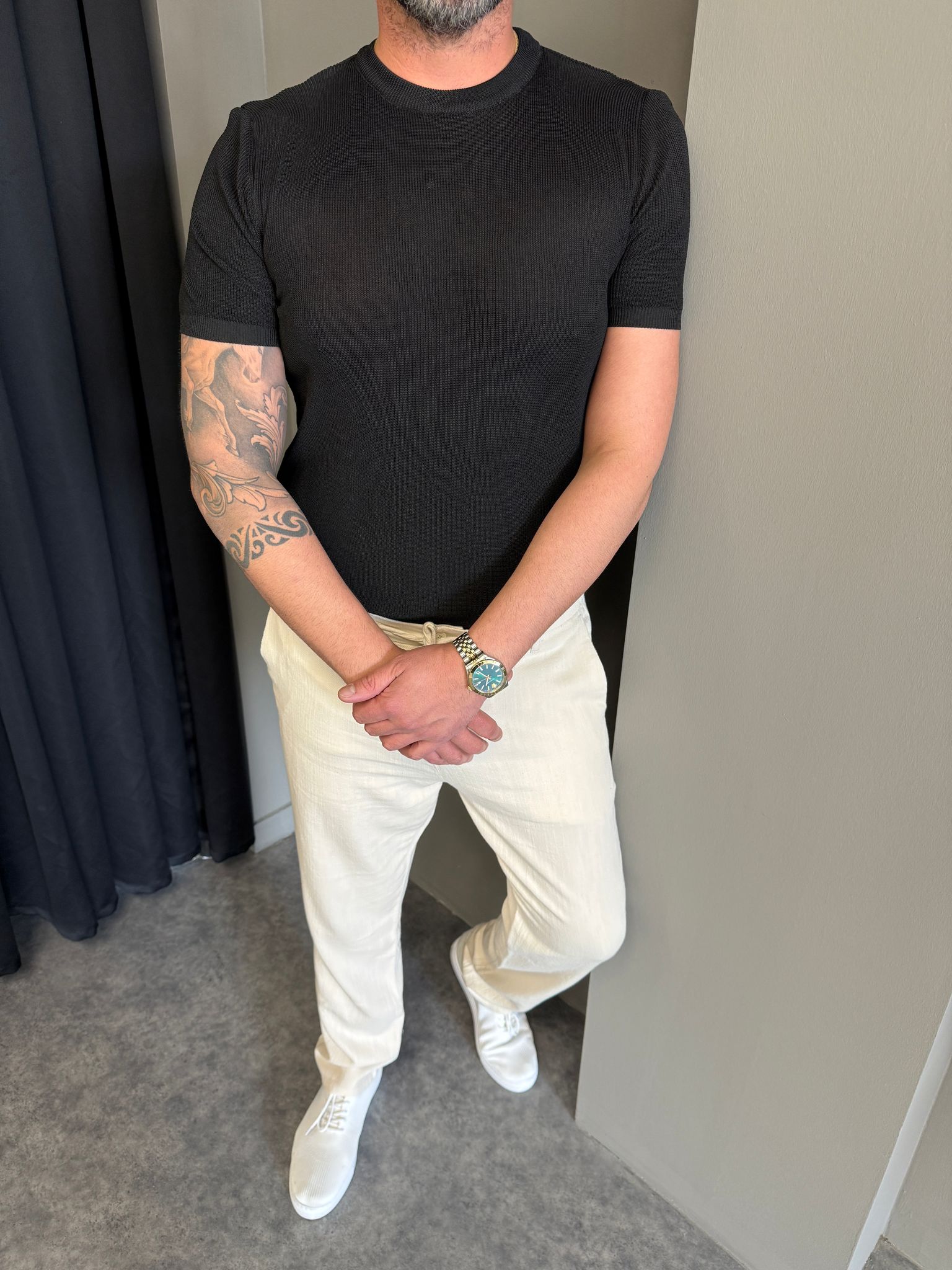 Mint Yeşili Triko T-Shirt