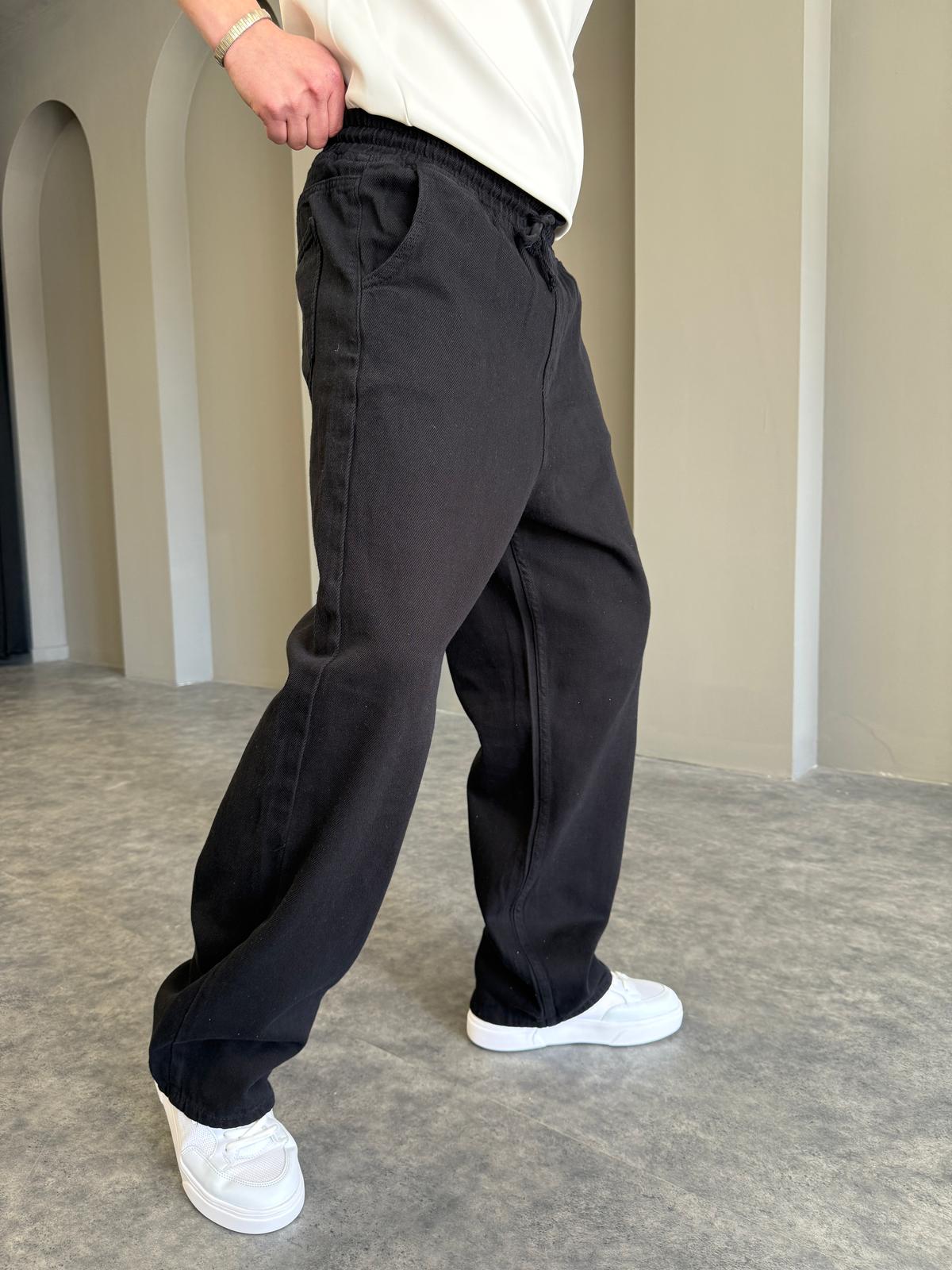 Beyaz Gabardin Baggy Pantolon