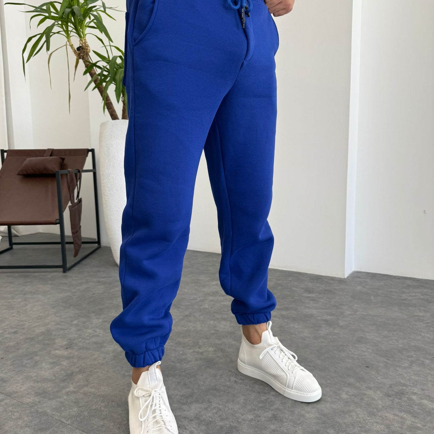 Lacivert Paça Lastikli Jogger