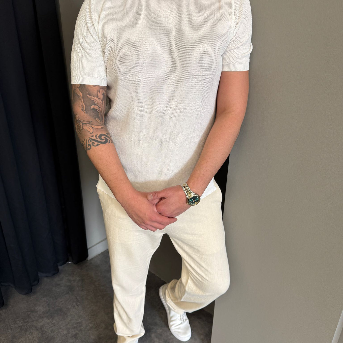 Mint Yeşili Triko T-Shirt