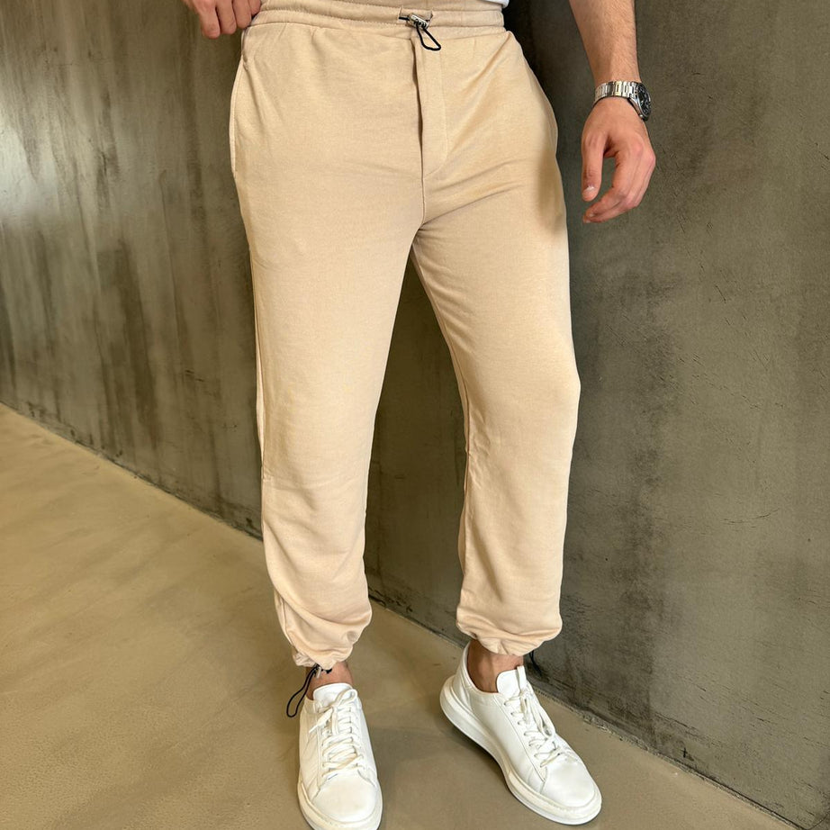 Krem Paça Lastikli Jogger