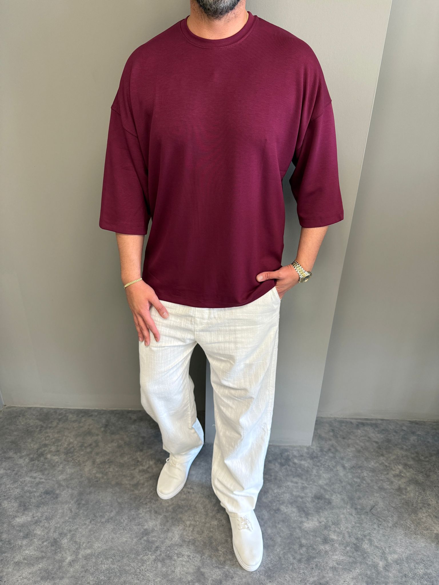 Mürdün Dubble Face Kumaş T-Shirt