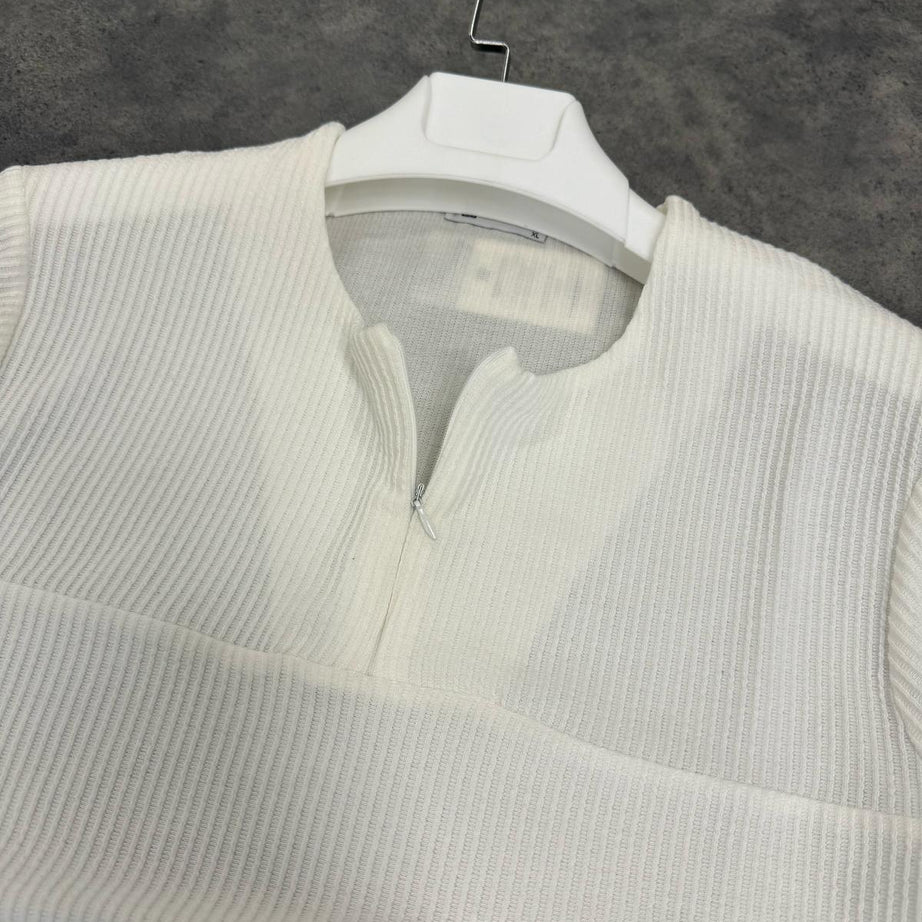 Beyaz Bebe Yaka T-Shirt