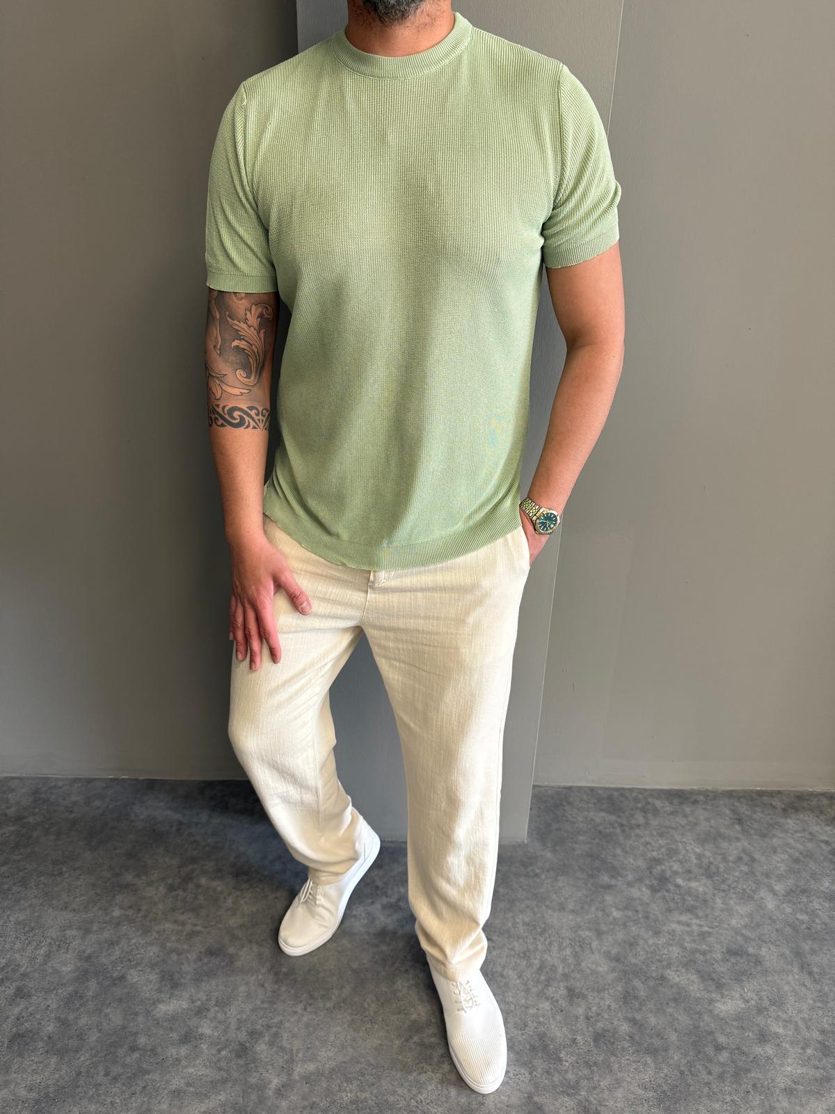 Mint Yeşili Oysho Kumaş TPM T-Shirt