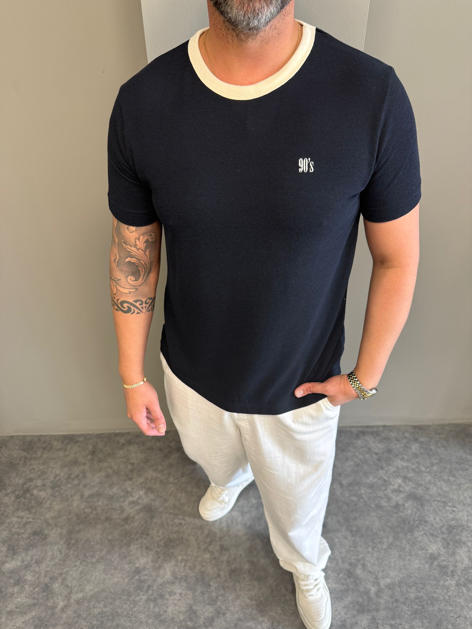90,S Lacivert T-Shirt