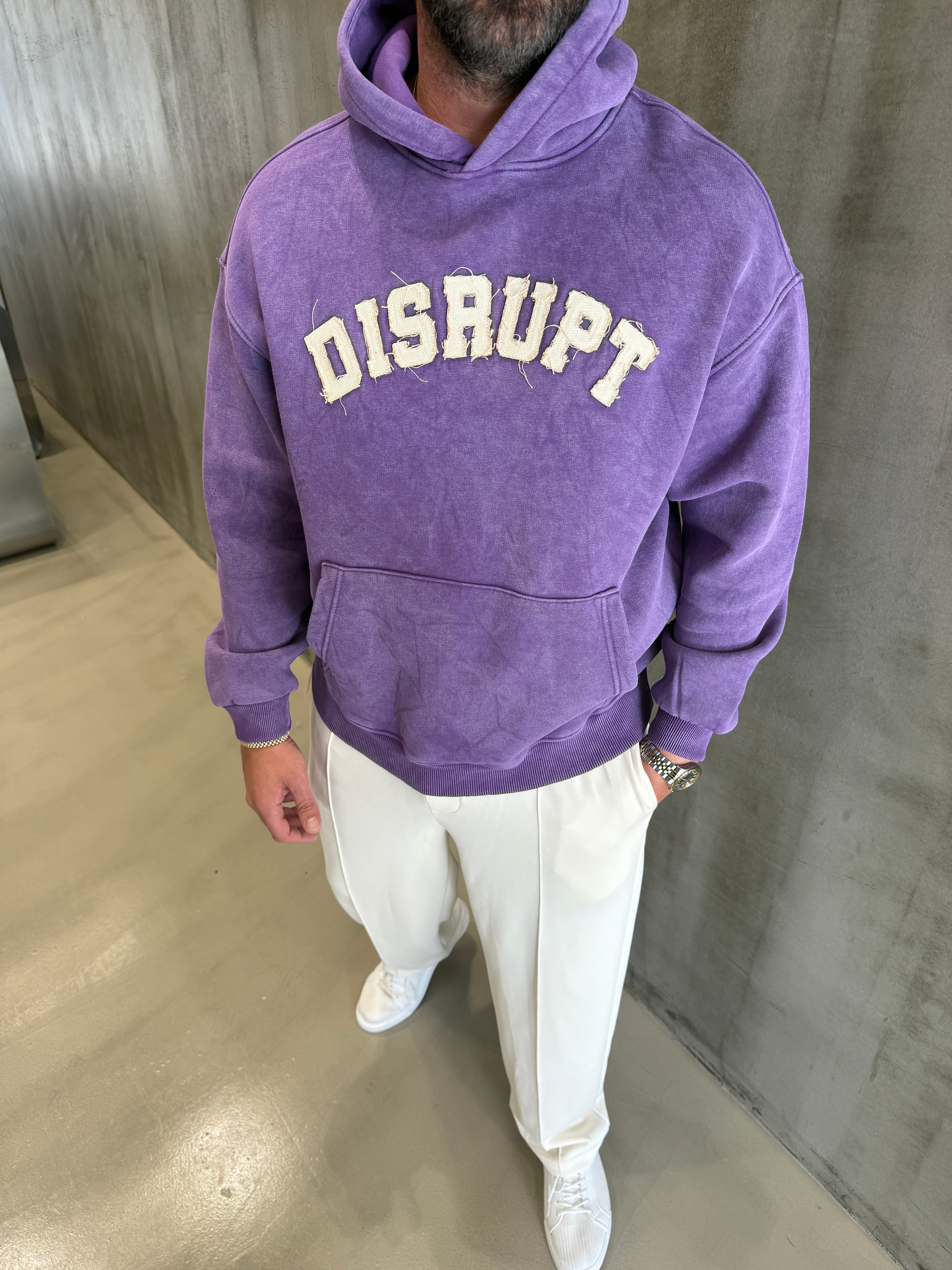 Mor Disrupt Yıkamalı Sweat