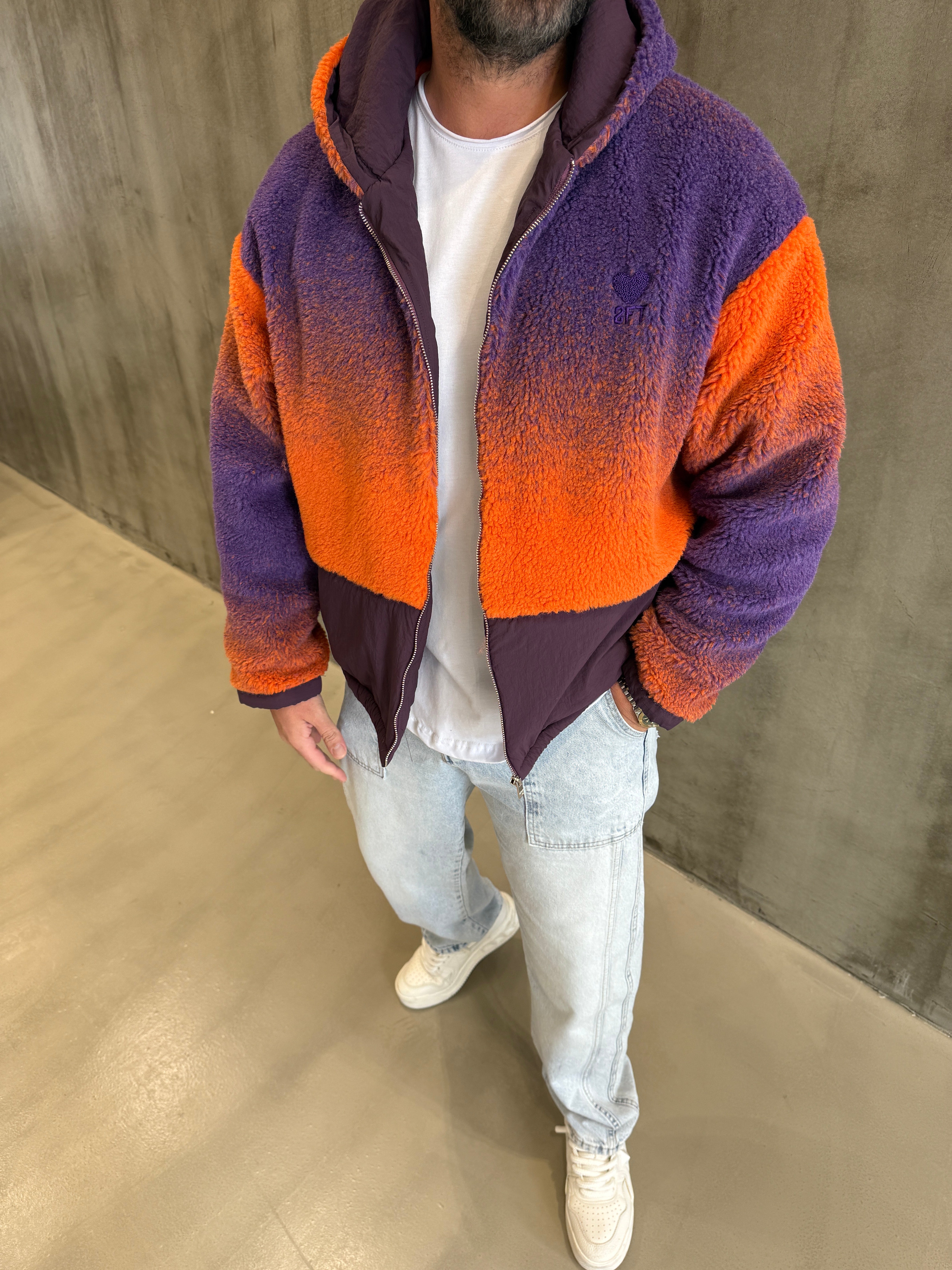 2 FT Turuncu Şişme Peluş Mont