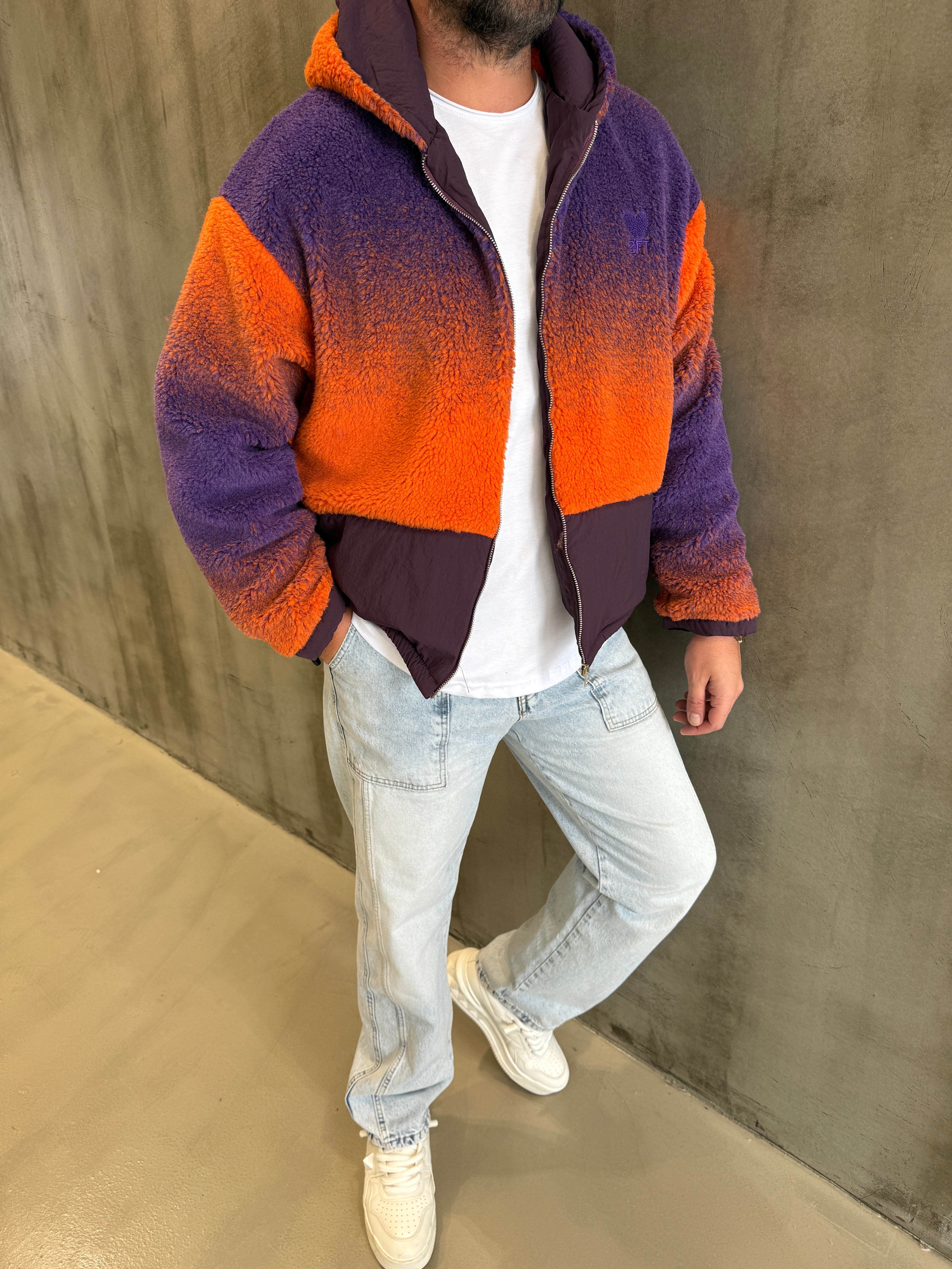 2 FT Turuncu Şişme Peluş Mont