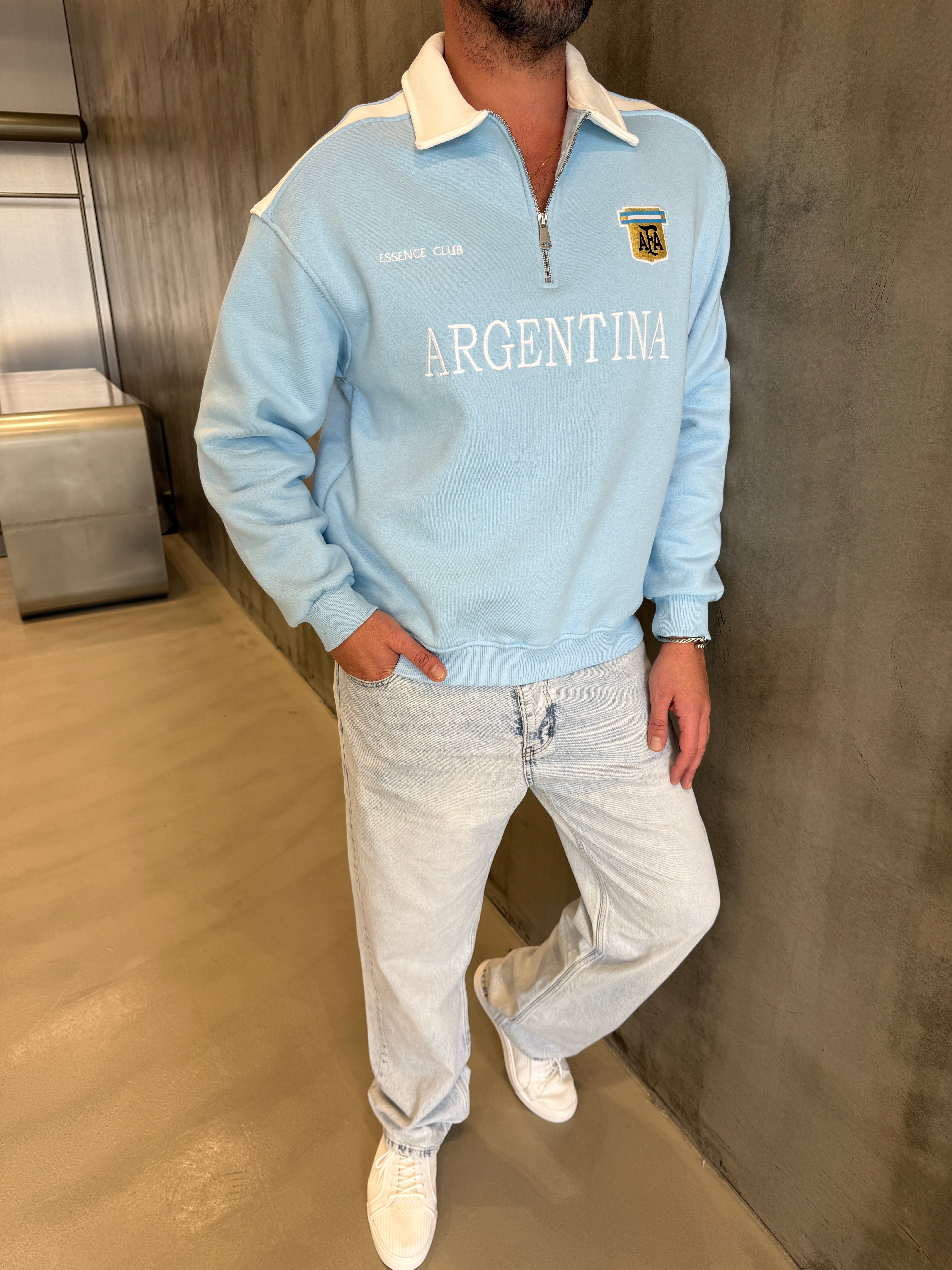 Bebe Mavi ARGENTINA 3 İplik Forma Sweat