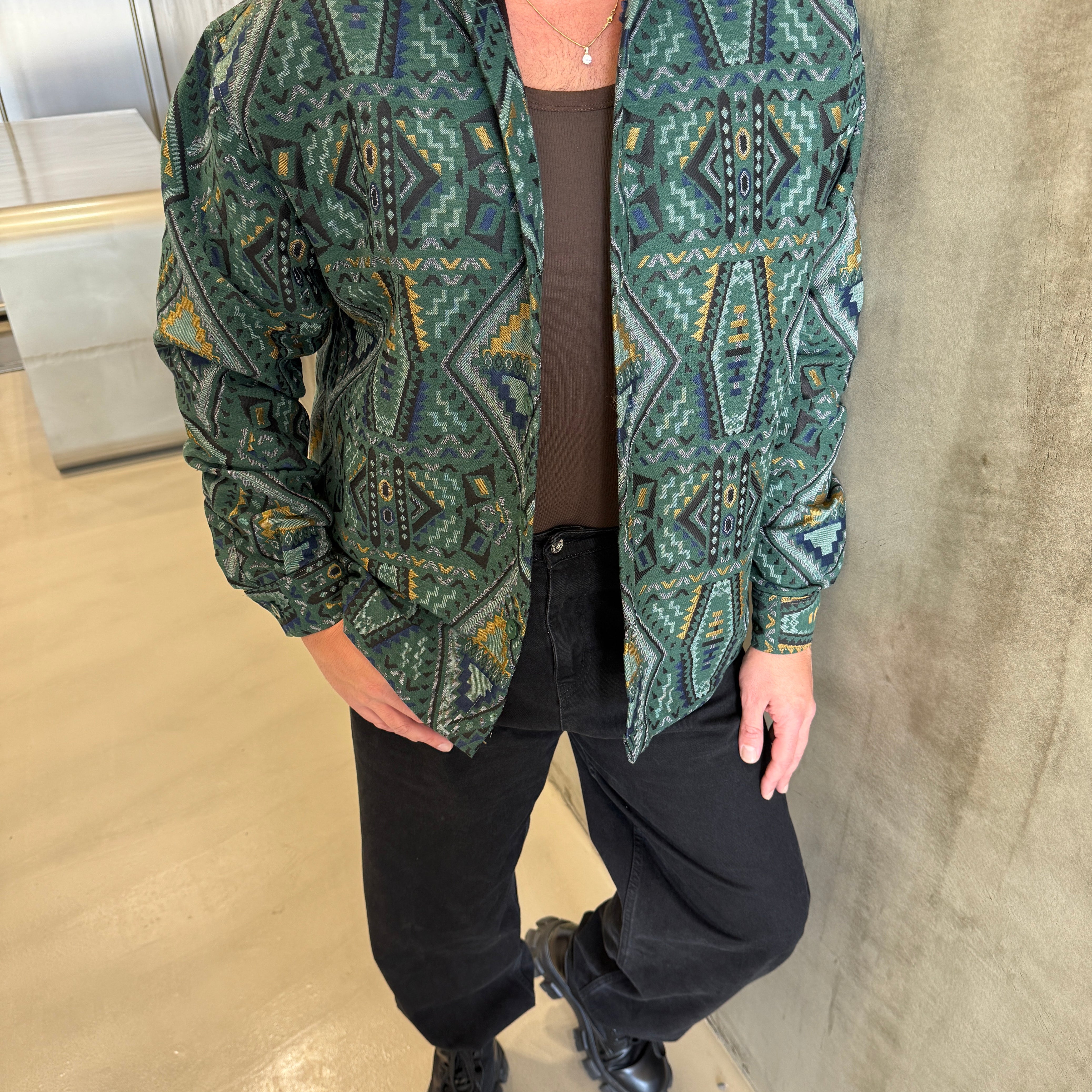 Kilim Desenli Gömlek