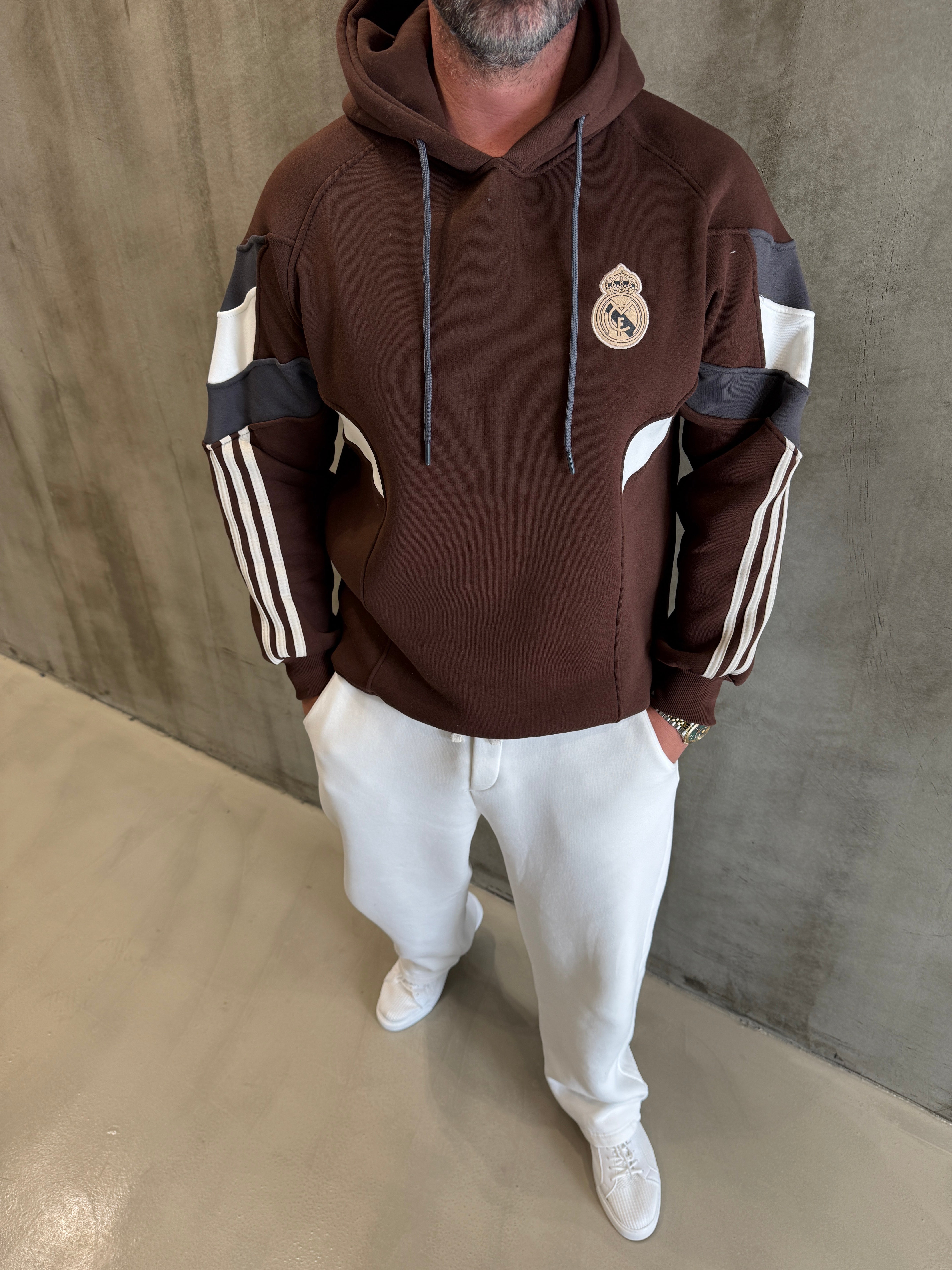 Kırmızı 3 İplik Kapüşonlu Sweat