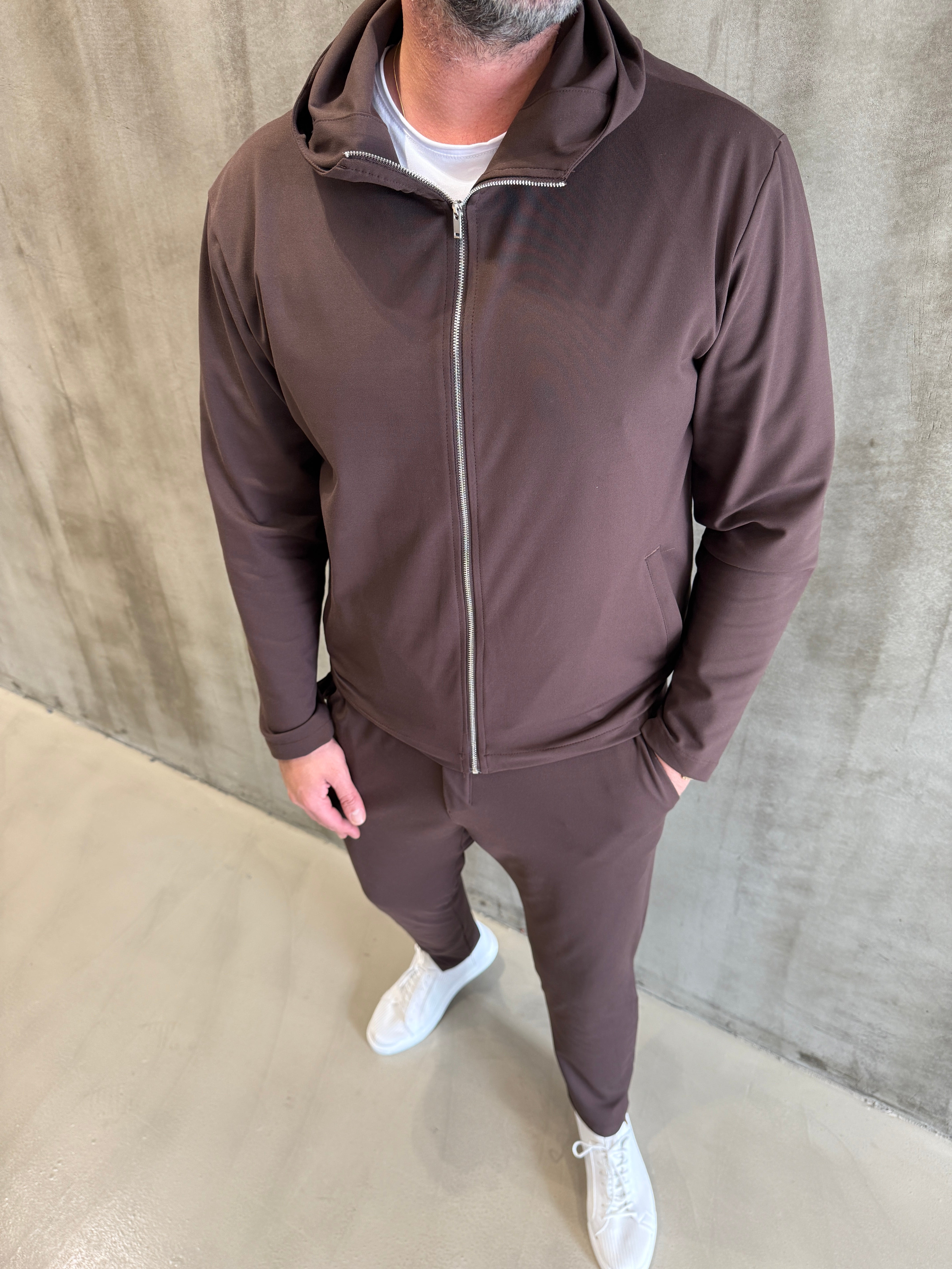 Kahve Scuba Kumaş Takım