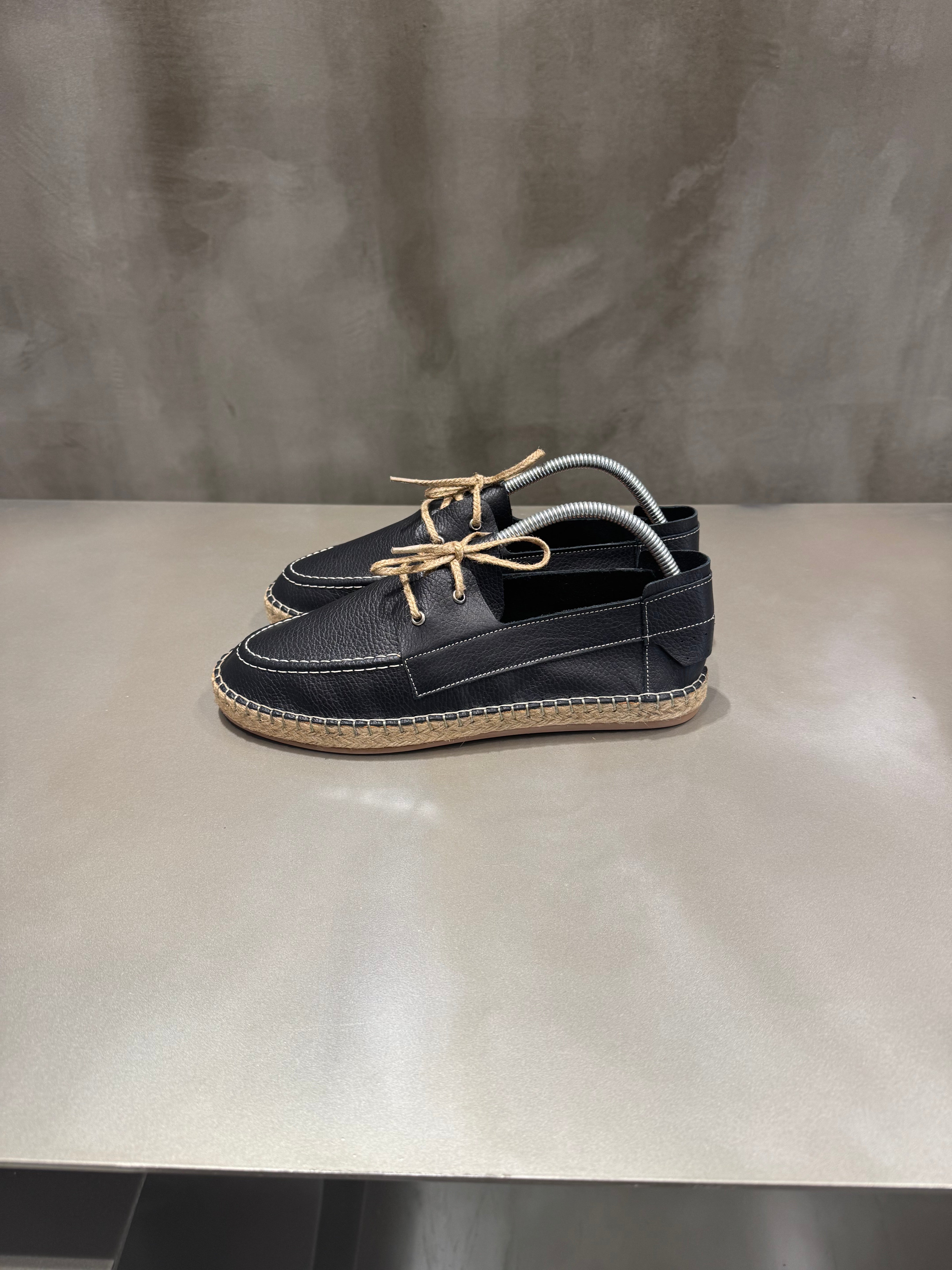 Siyah Deri Lukka Ayakkabı