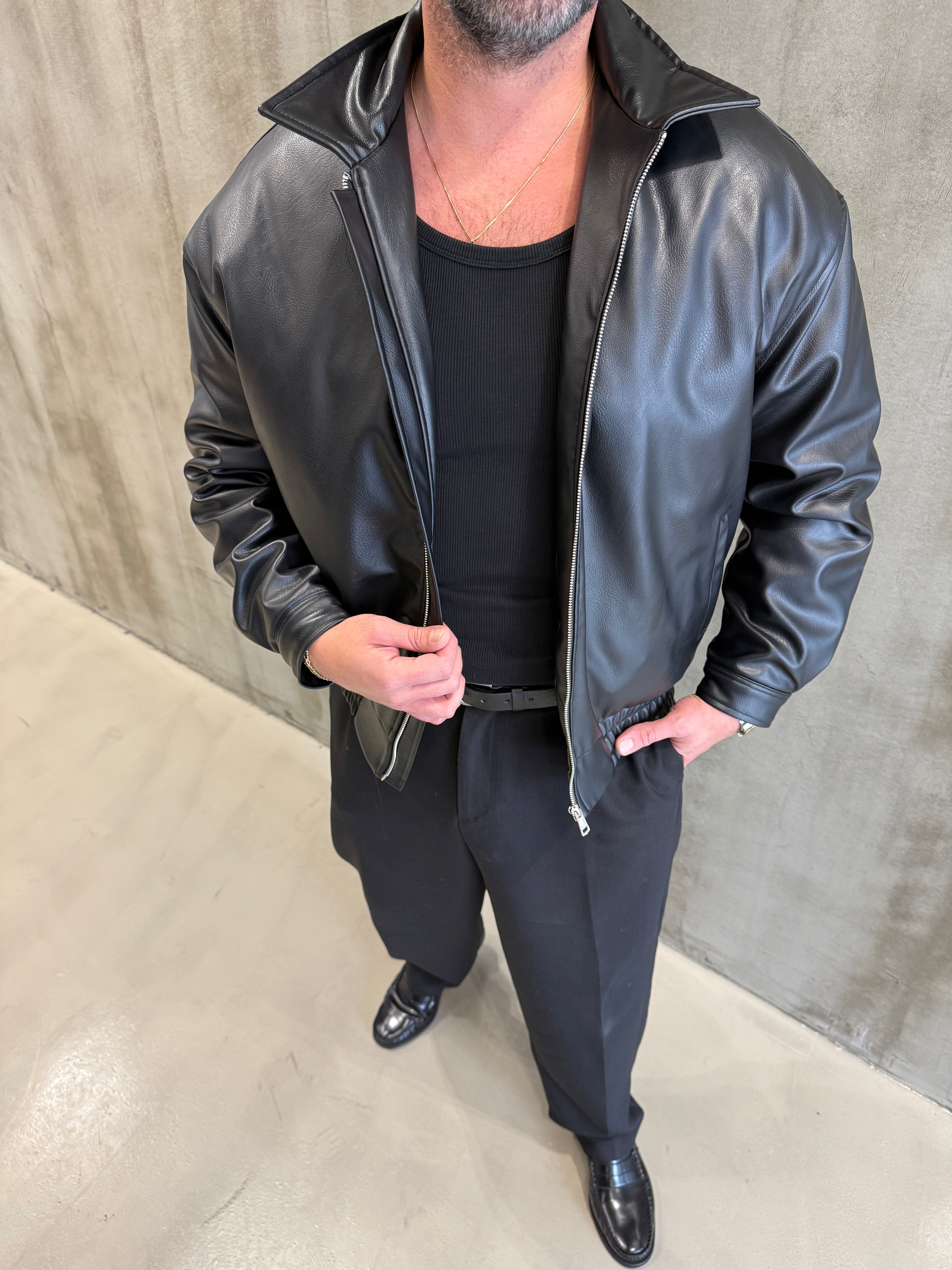 Kahve Bomber Deri Ceket