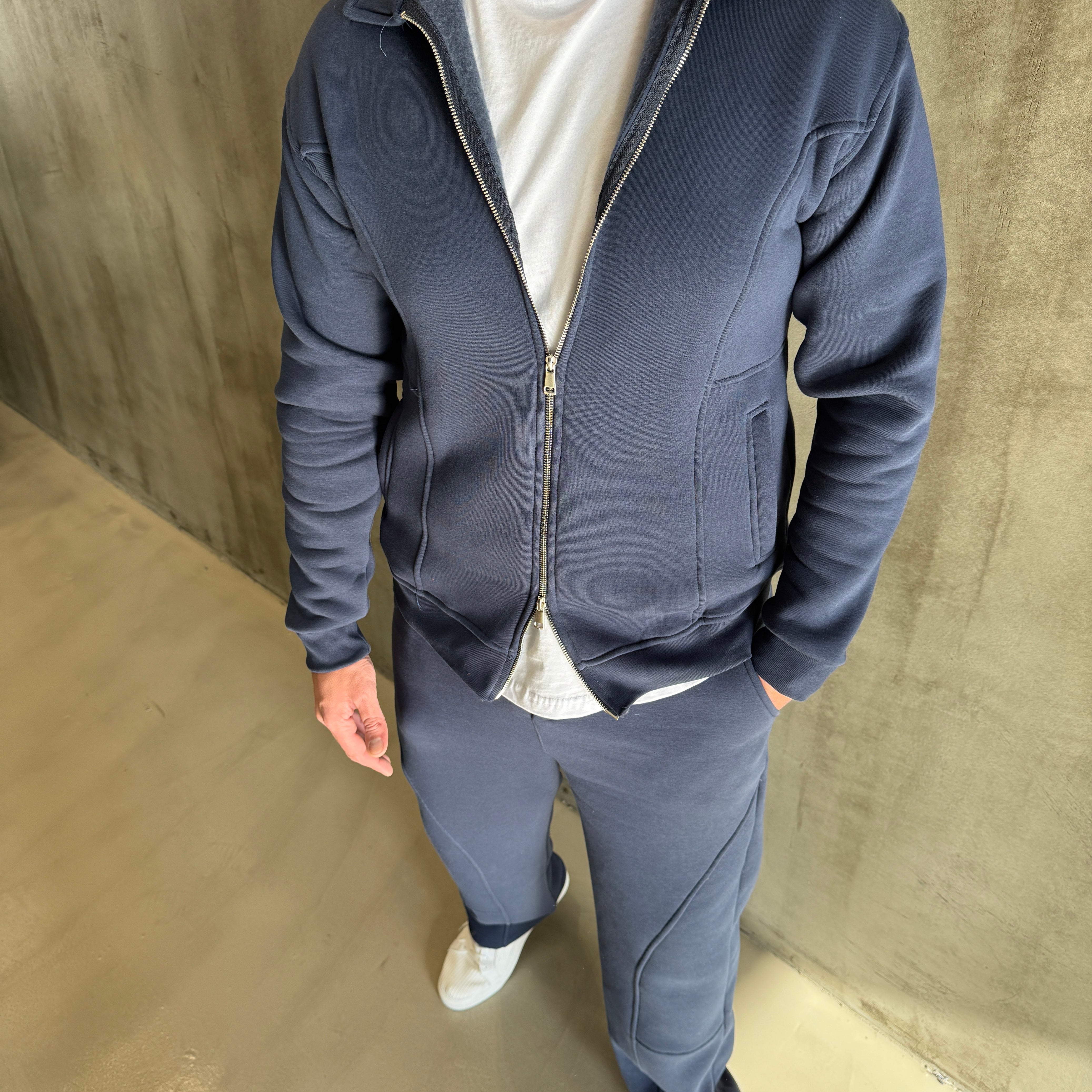 SNZ Siyah 3 İplik Çift Fermuar Takım