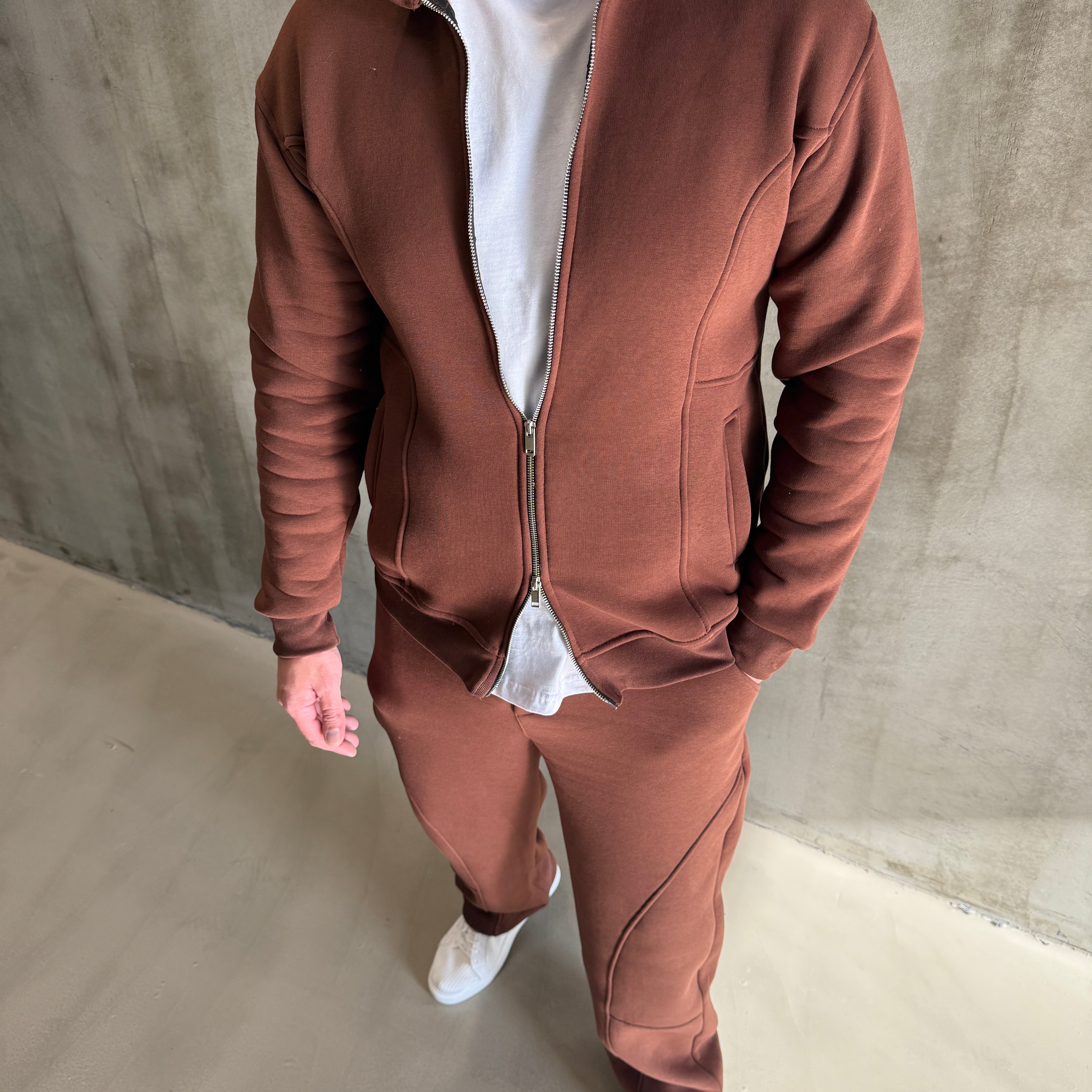 SNZ Siyah 3 İplik Çift Fermuar Takım