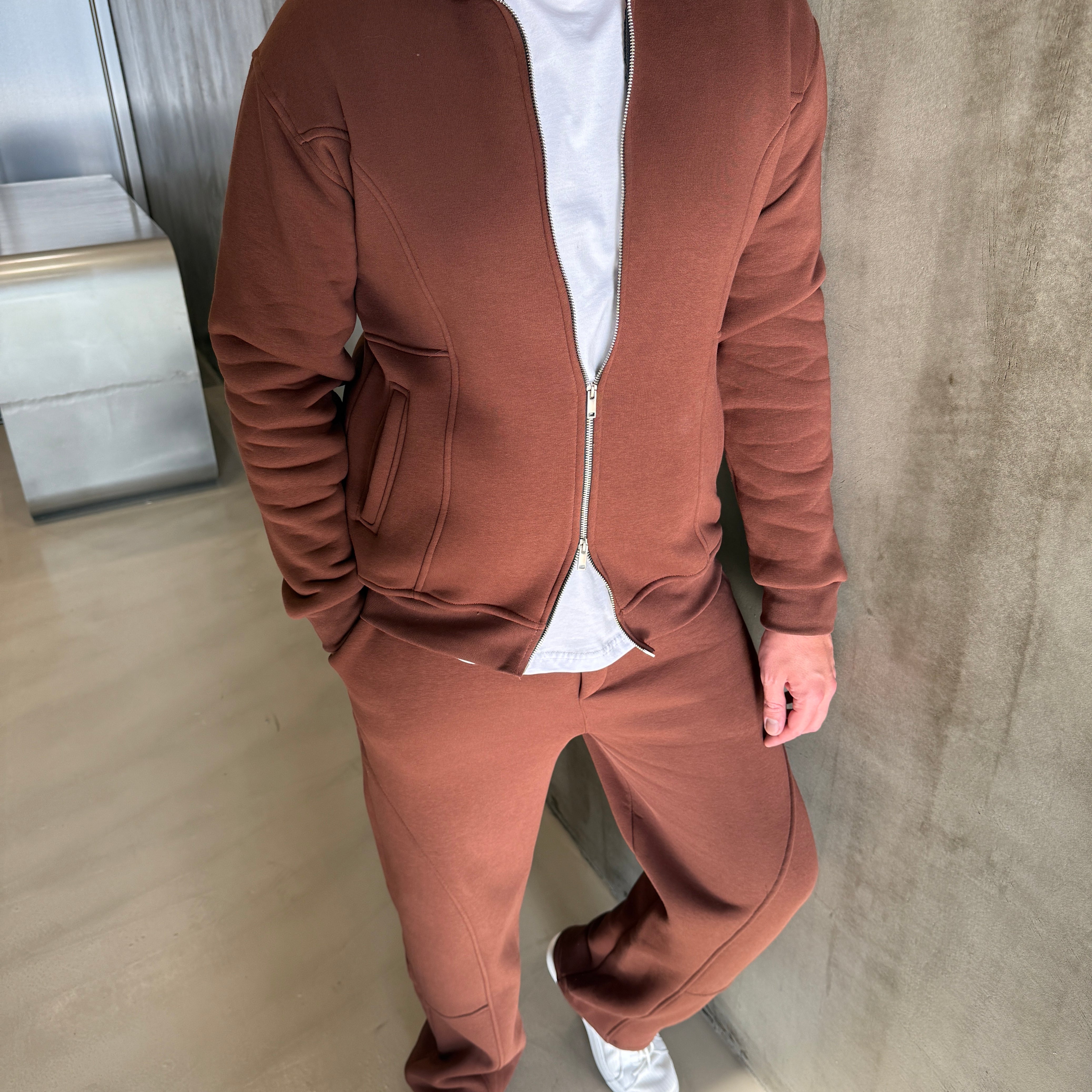 SNZ Siyah 3 İplik Çift Fermuar Takım