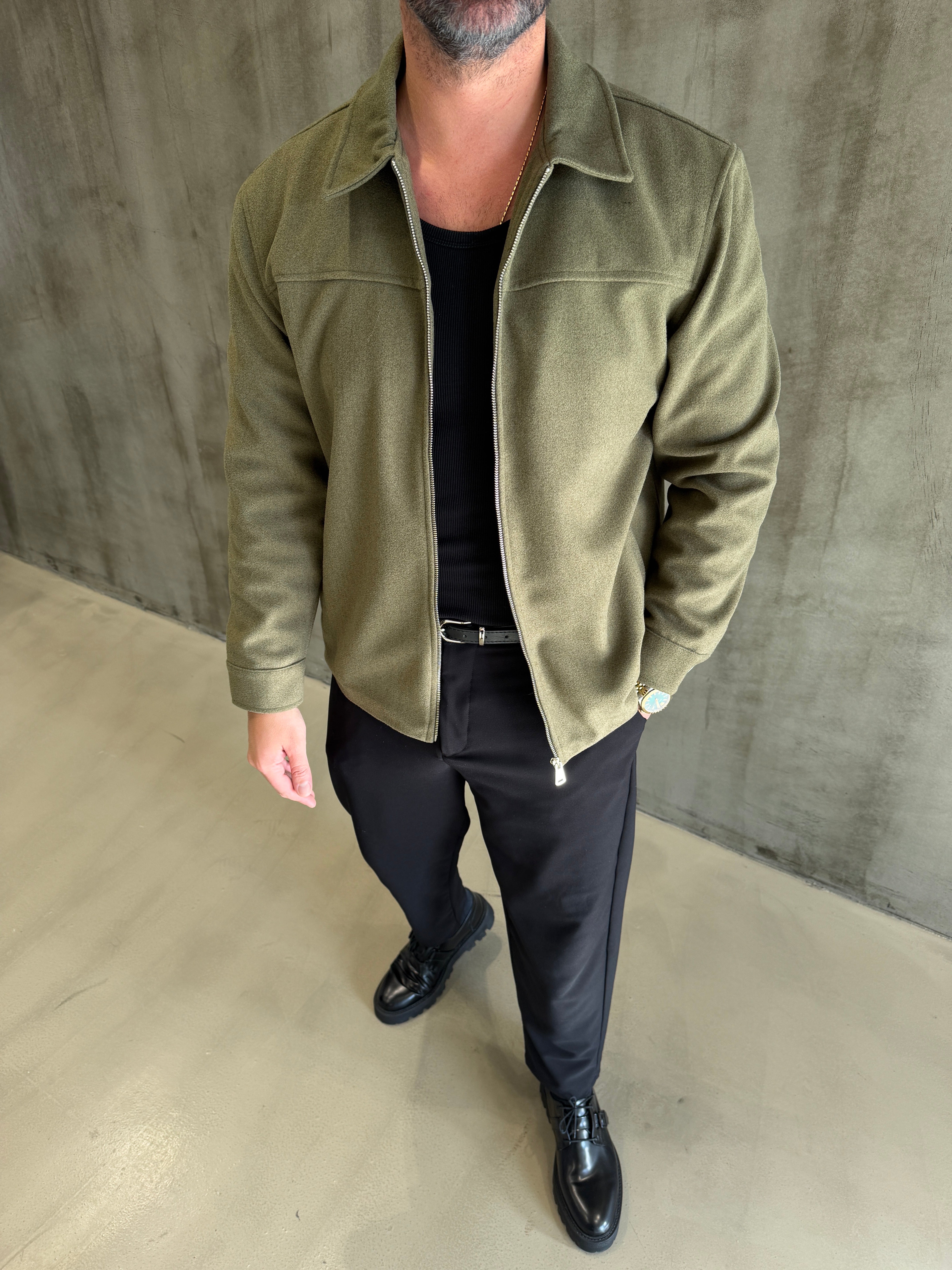 Haki SPF Kısa Kaşe