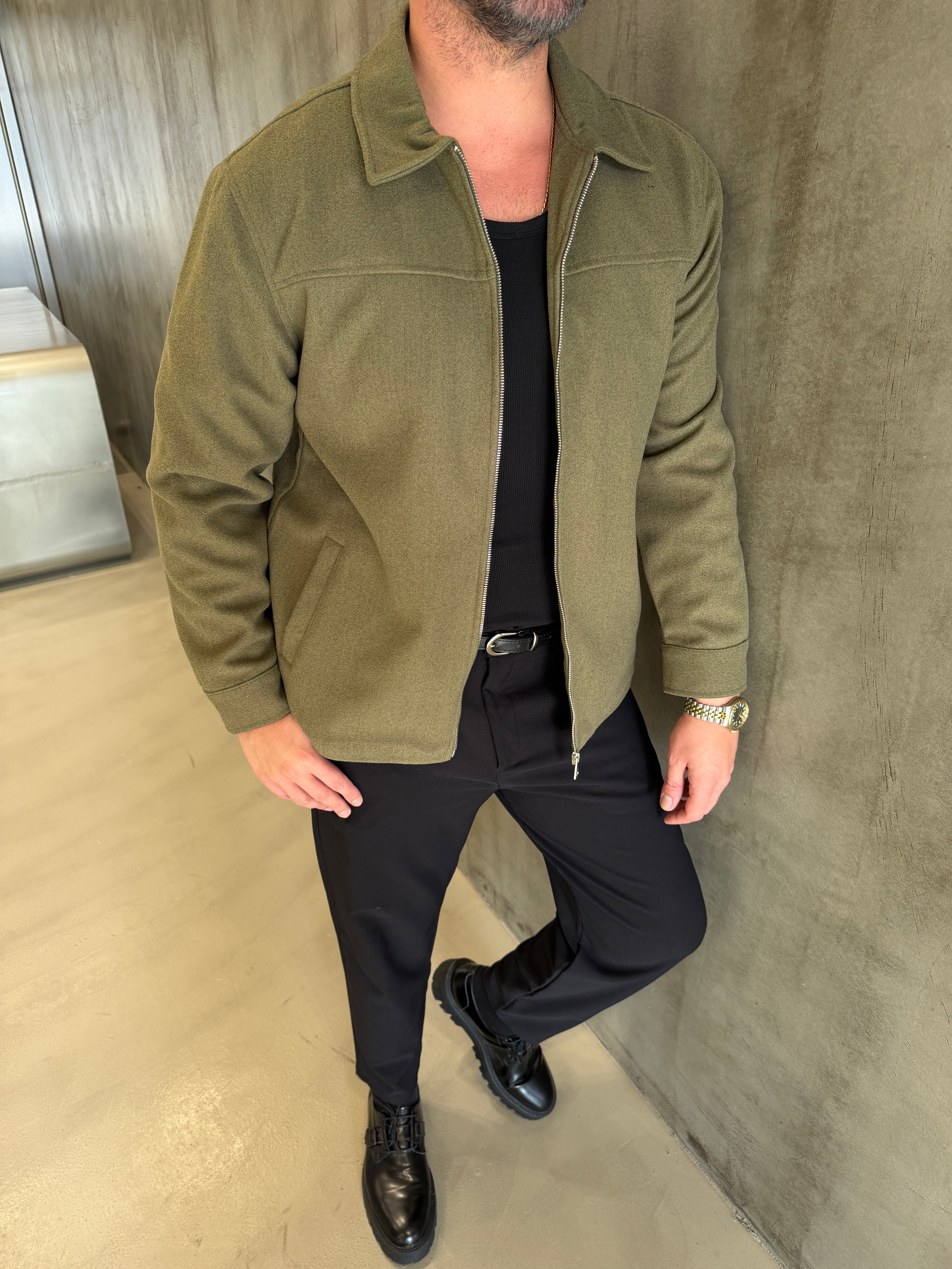 Haki SPF Kısa Kaşe