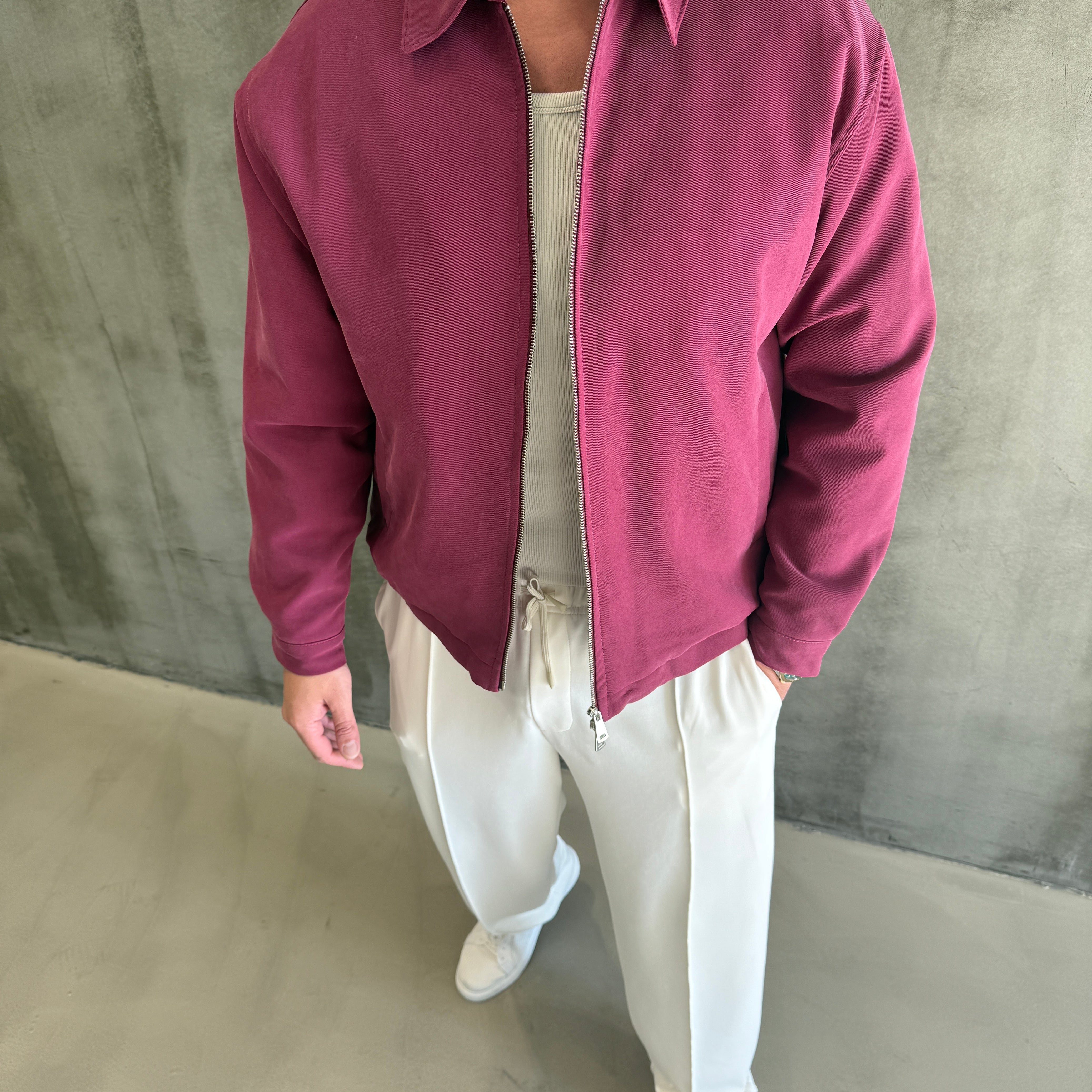 Mürdüm Gramajlı Modal Kumaş Mont