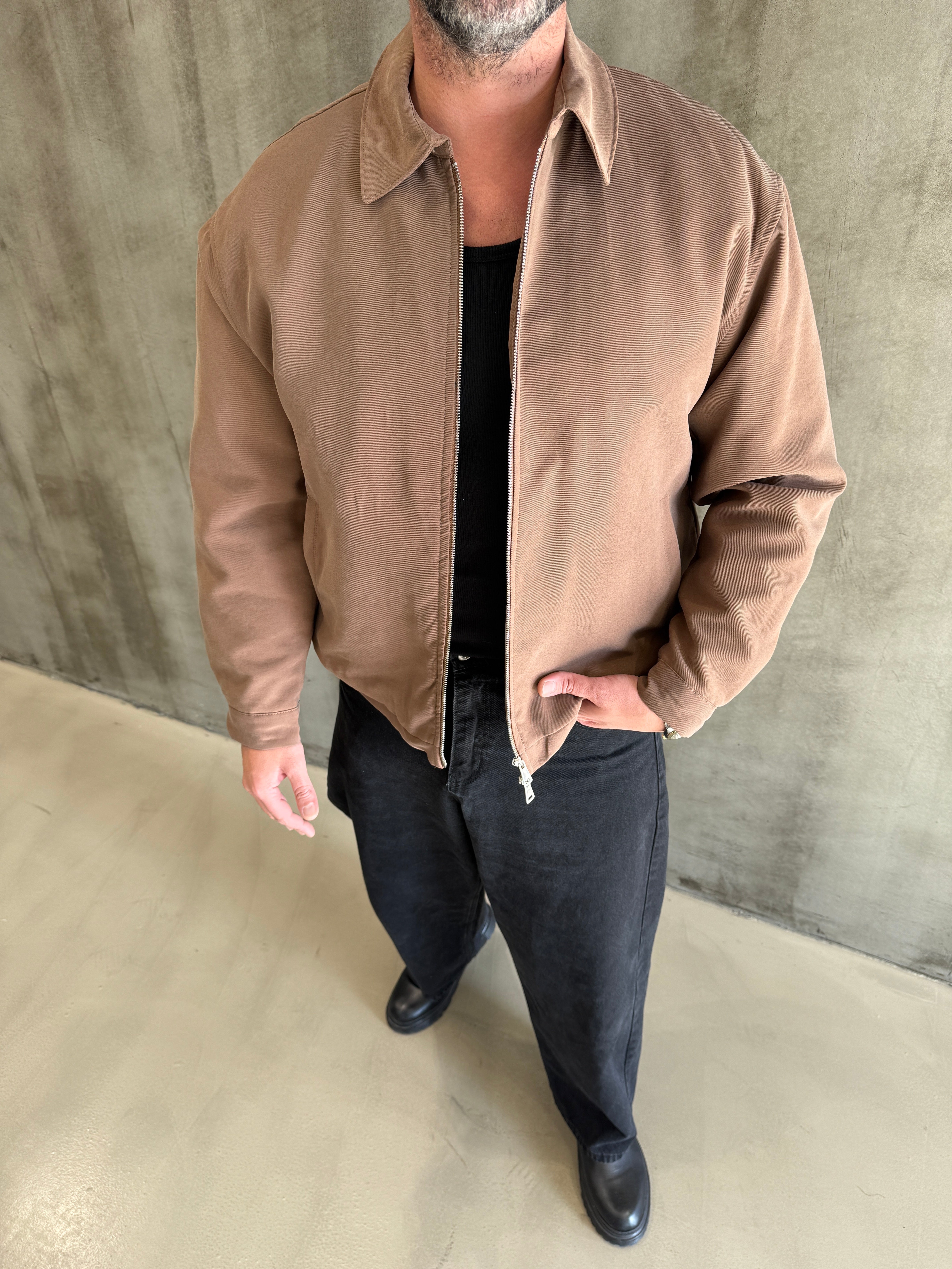 Kahve Gramajlı Modal Kumaş Mont