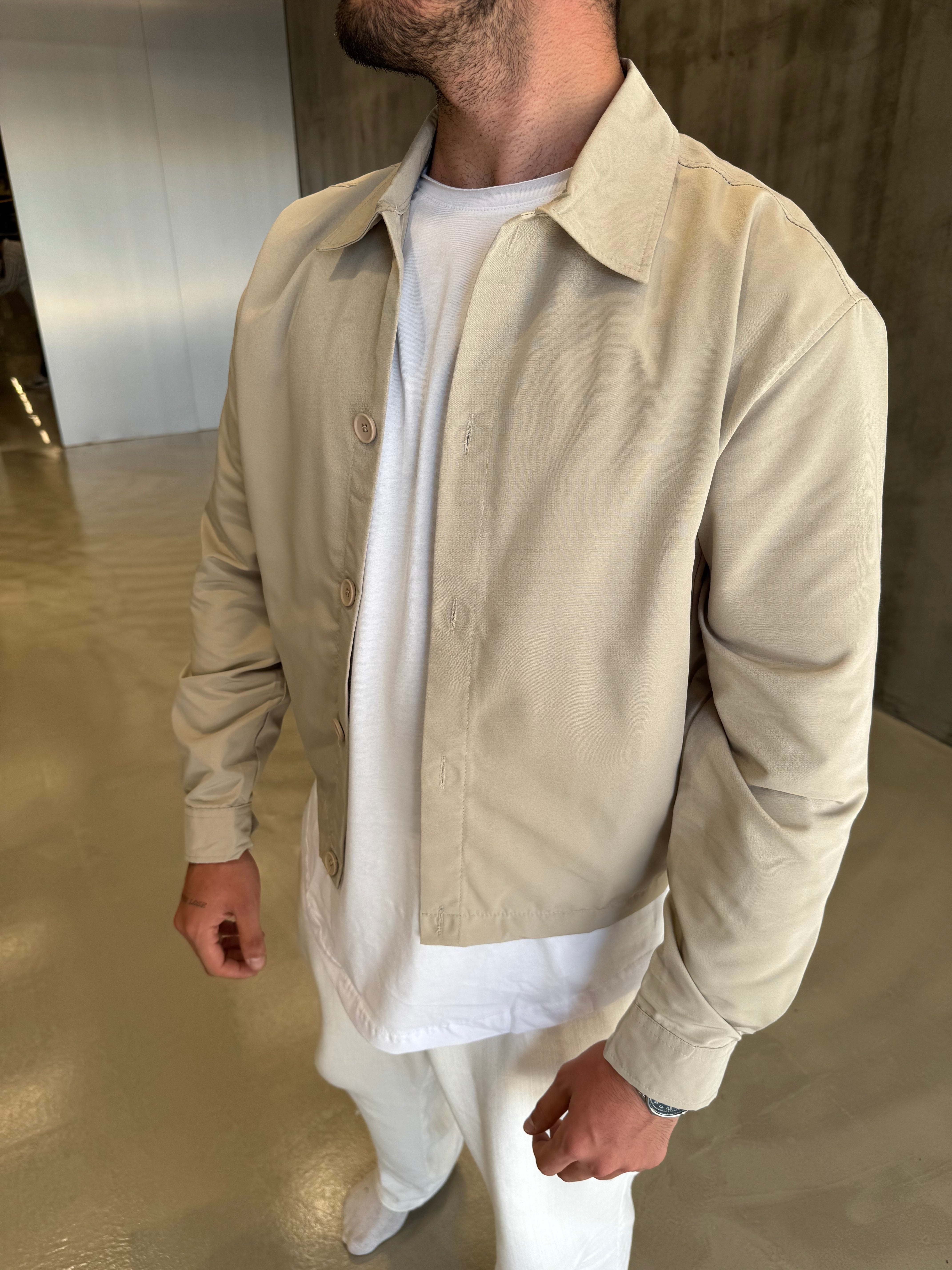 Krem Mevsimlik Ceket