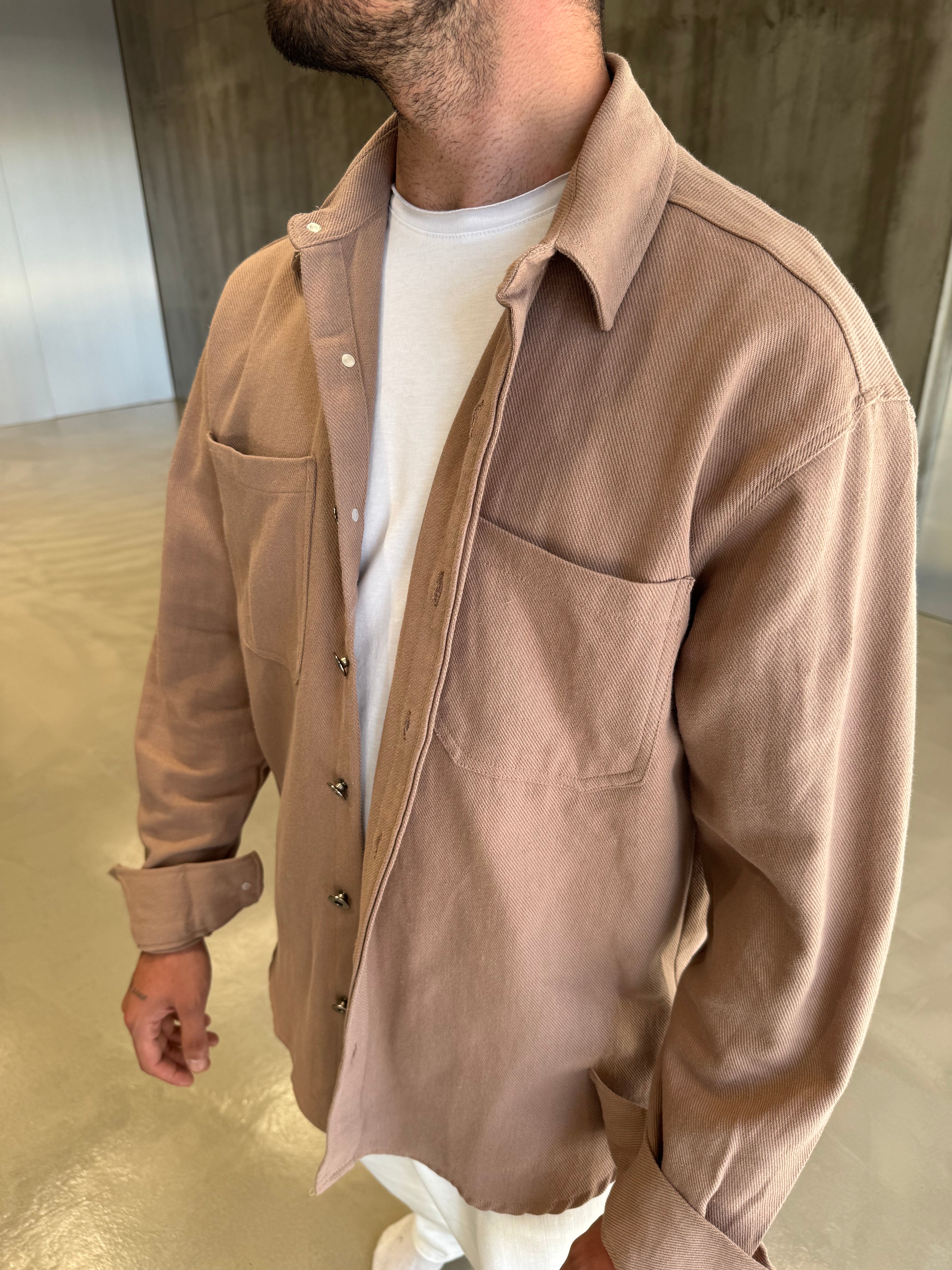 Krem Gabardin Kot Ceket