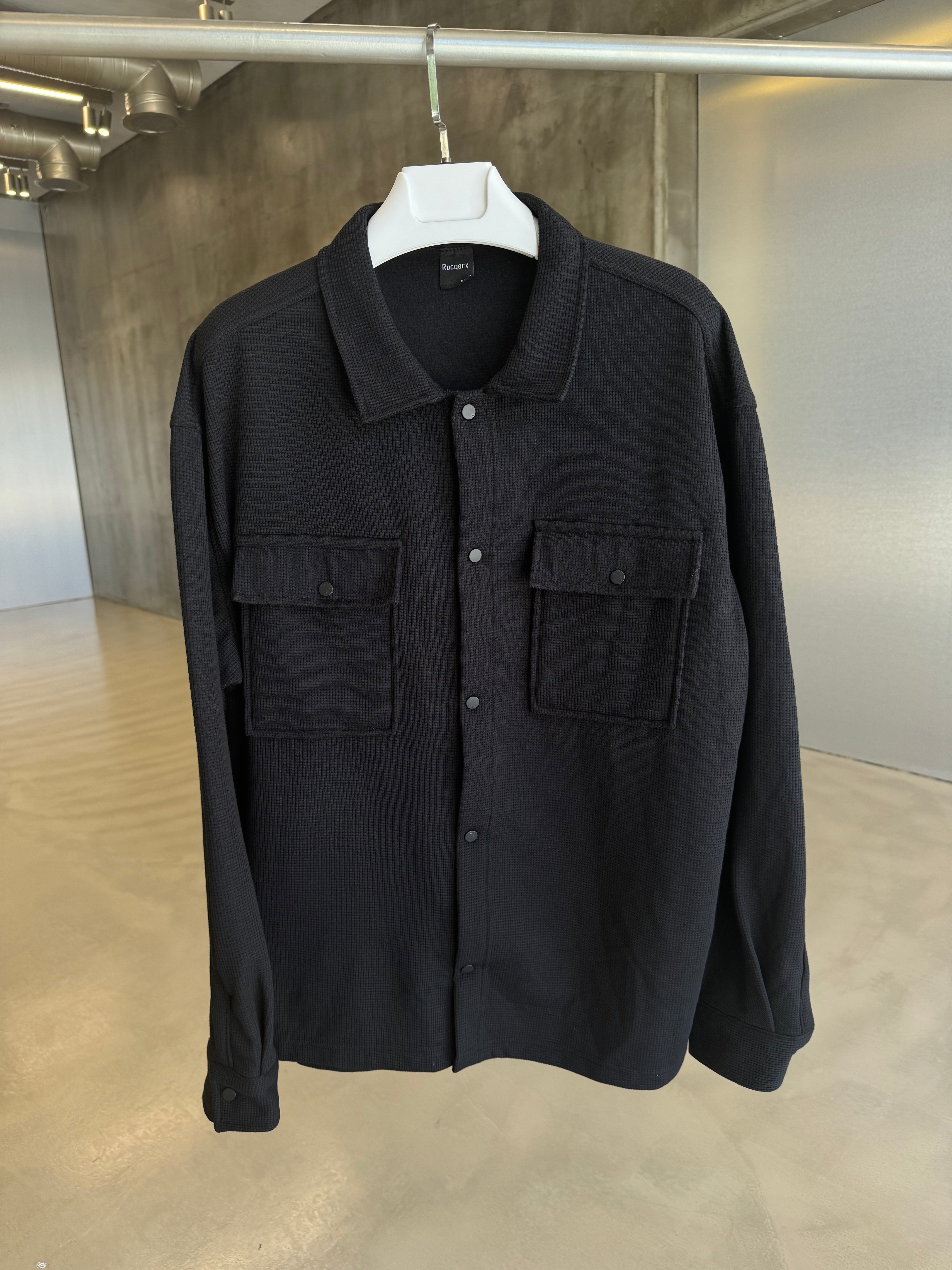 Siyah Triko Mevsimlik Ceket