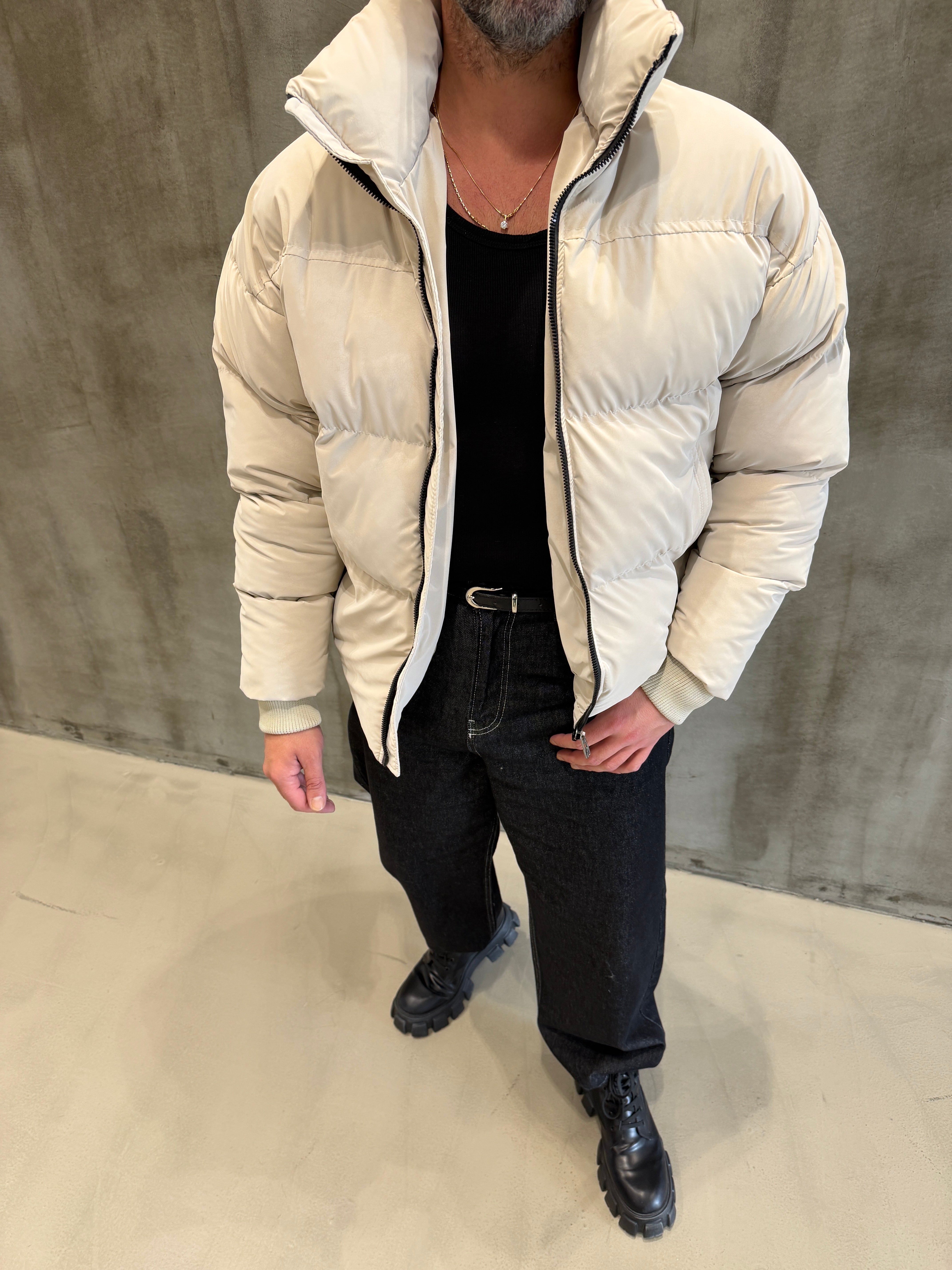 FYS Gizli Kapüşon Şişme Mont