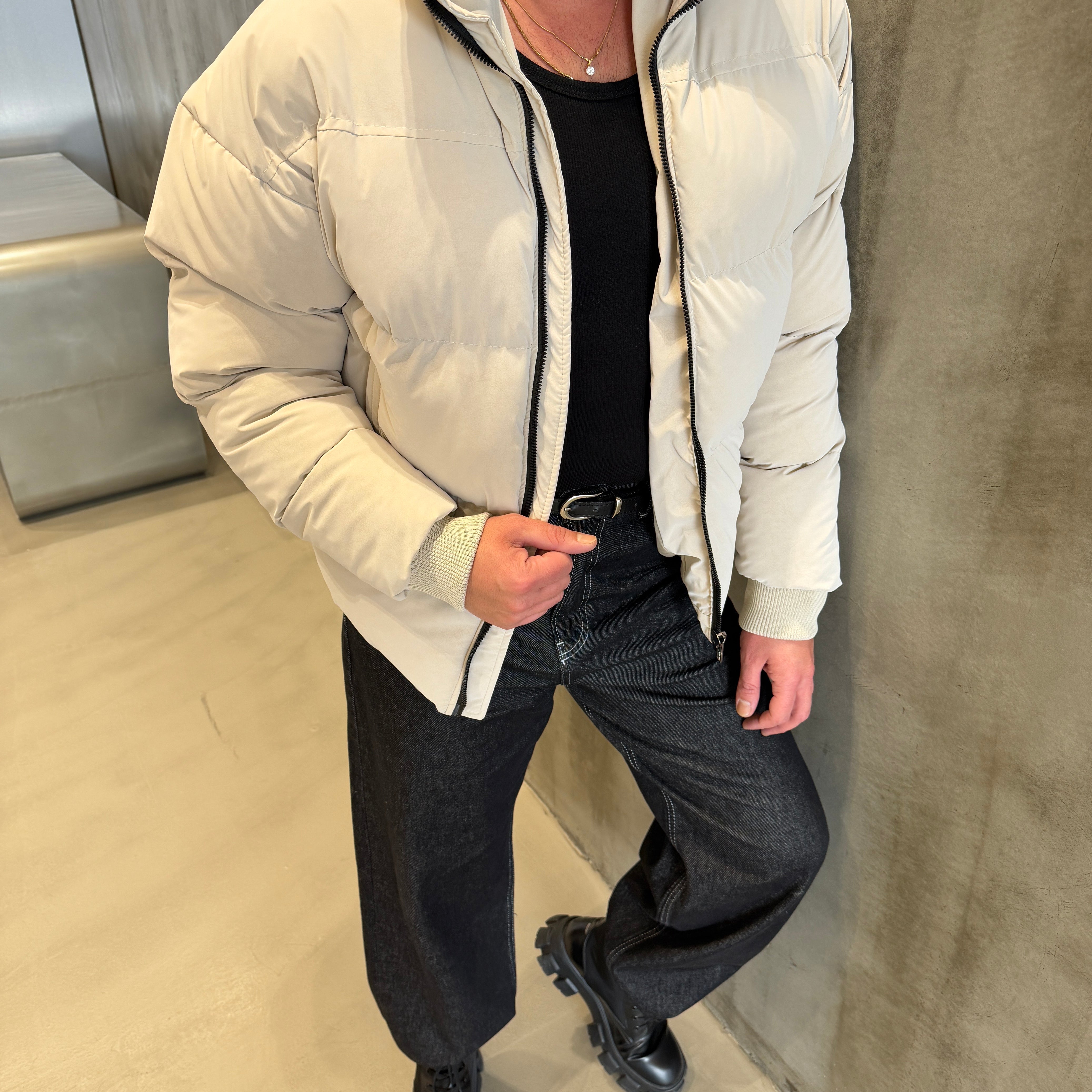 FYS Gizli Kapüşon Şişme Mont