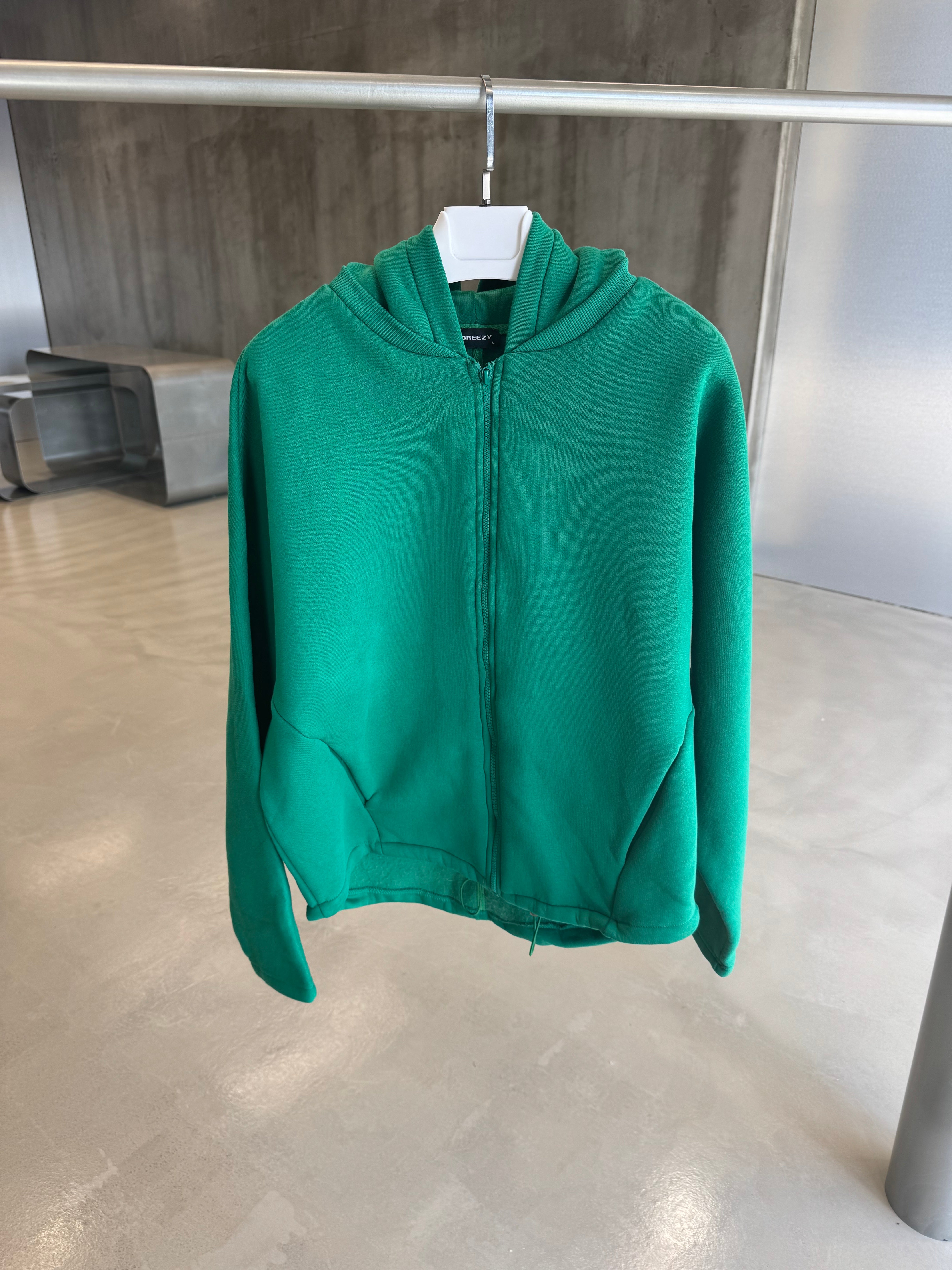 Yeşil Kapüşonlu Polar