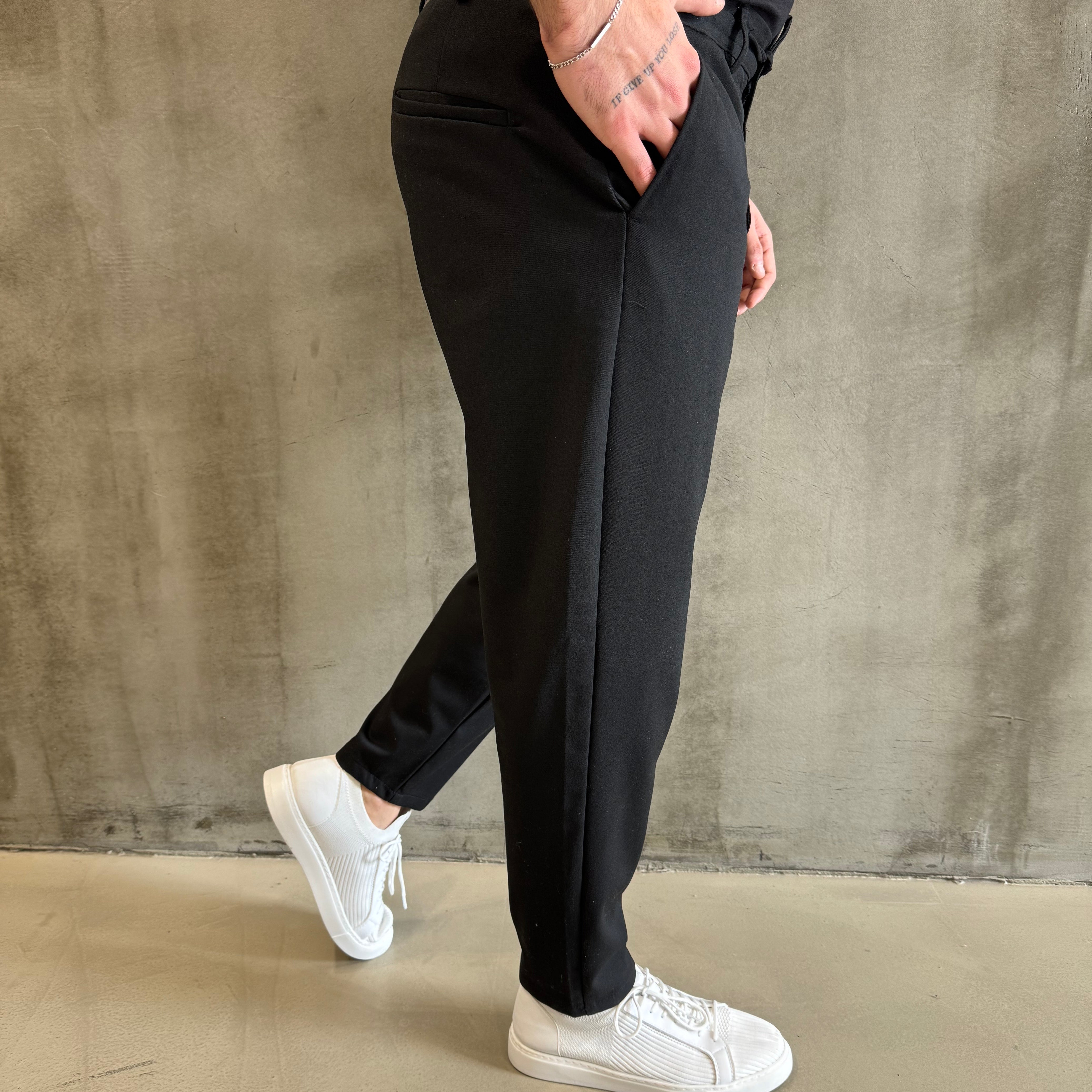Krem SPF İpli Jogger Pantolon