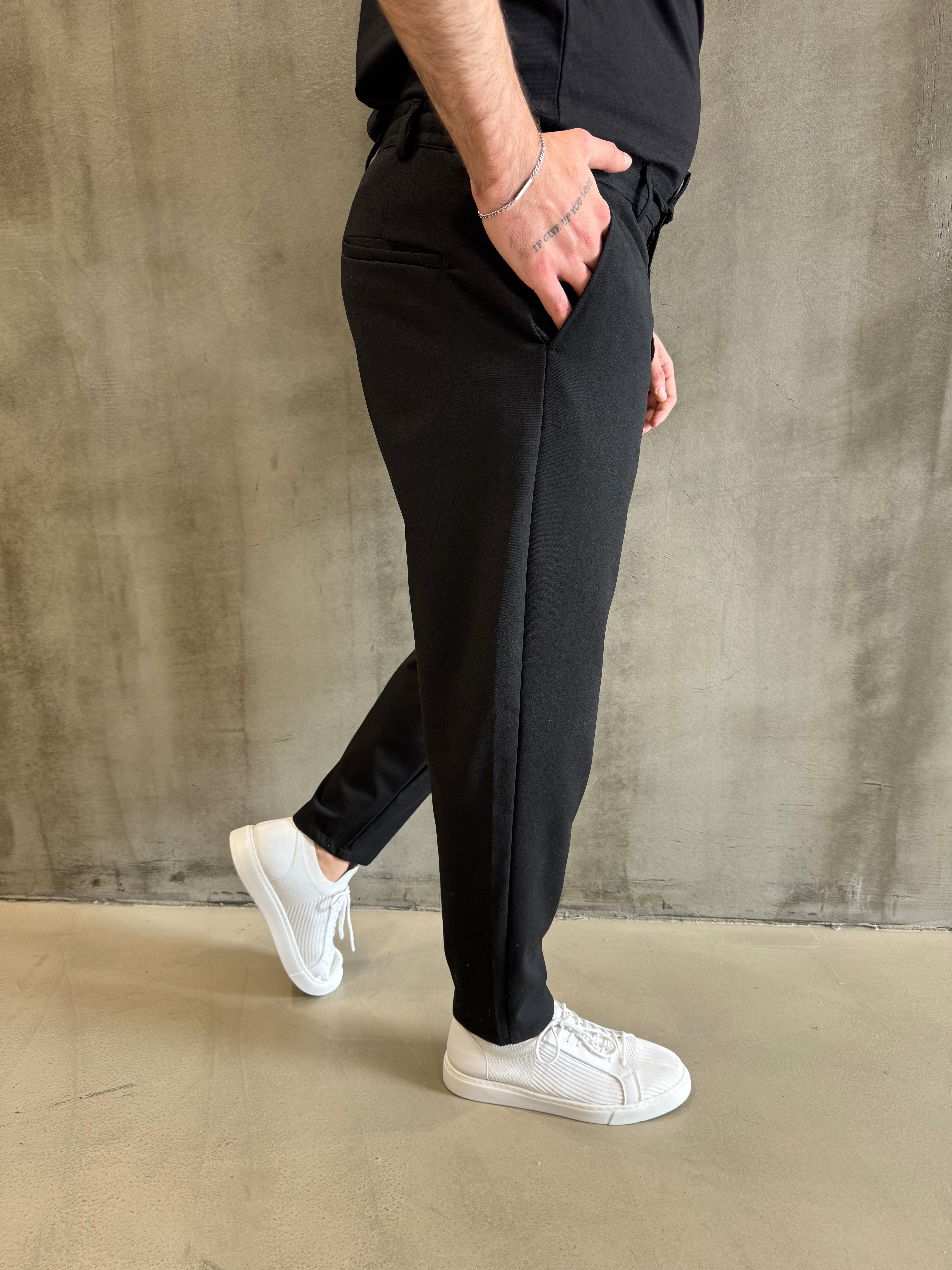 Siyah SPF İpli Jogger Pantolon