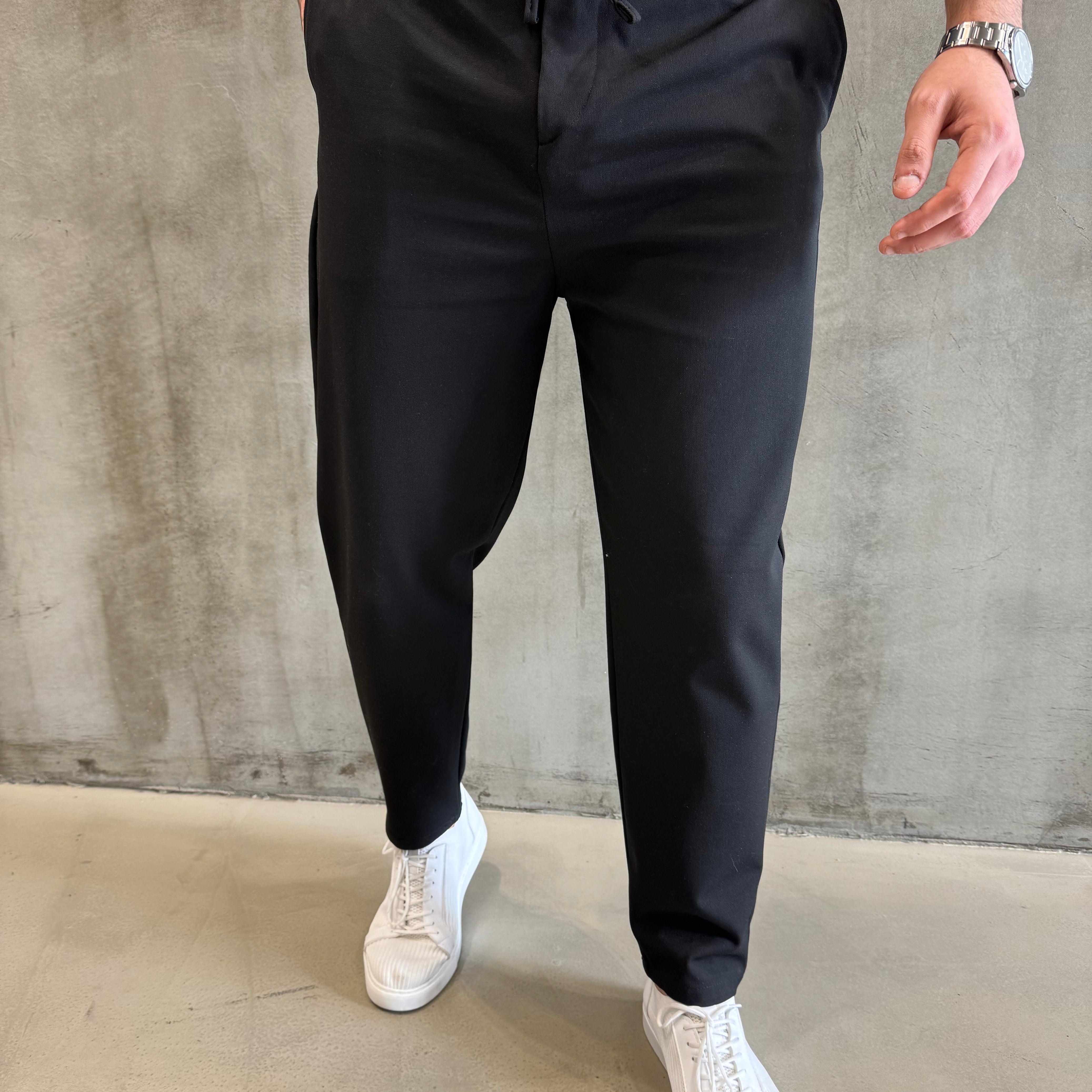 Krem SPF İpli Jogger Pantolon