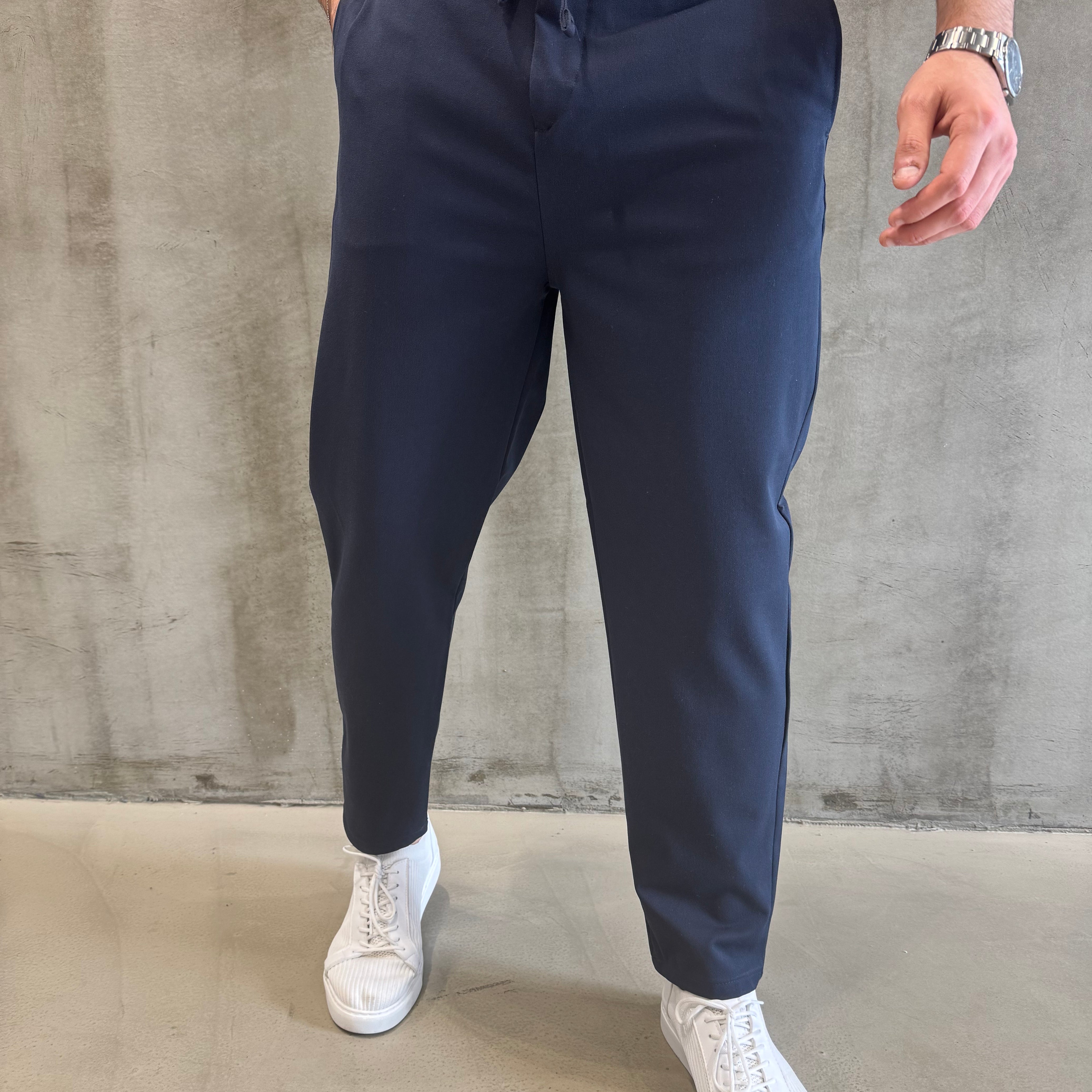 Krem SPF İpli Jogger Pantolon