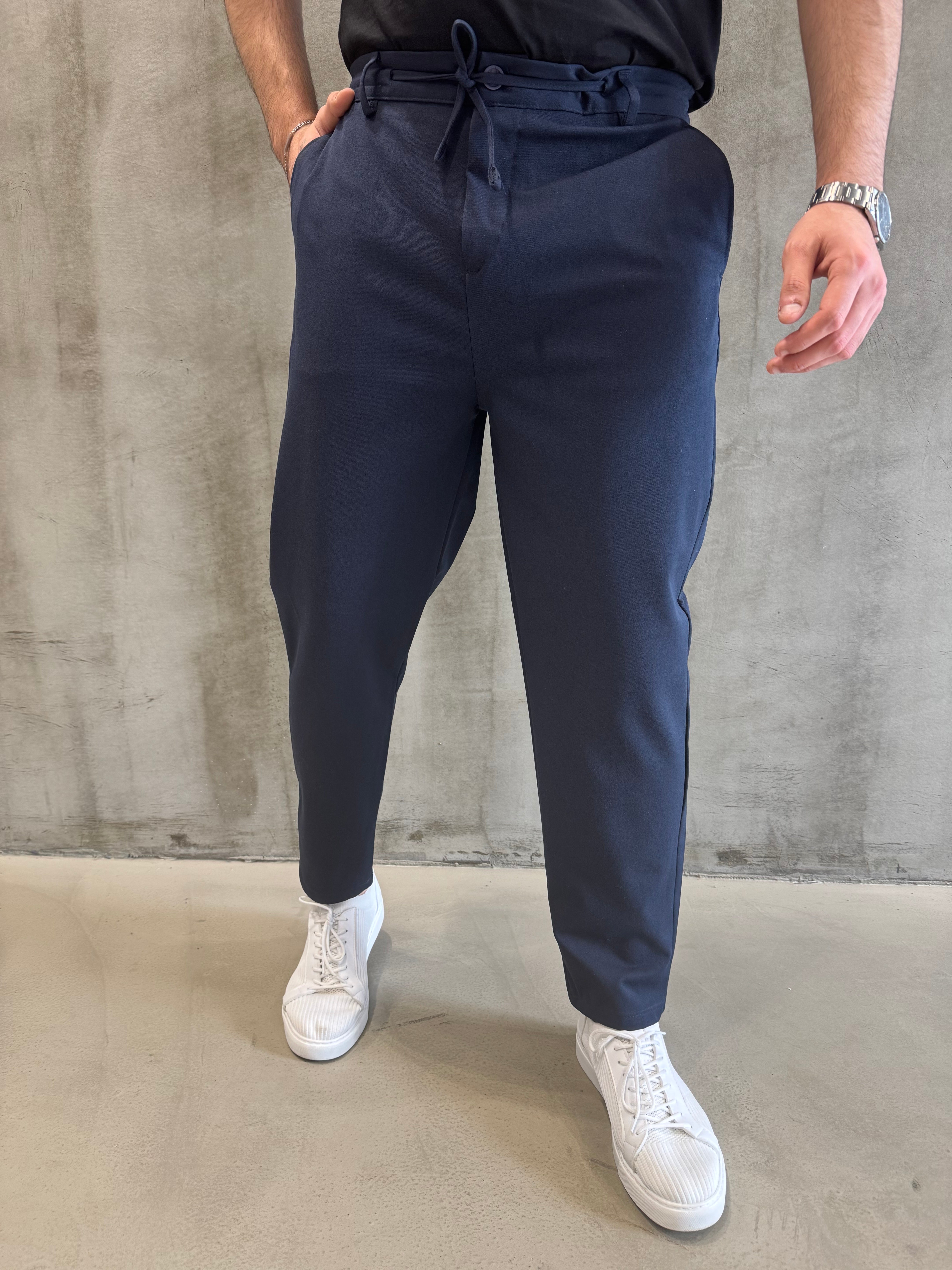 Lacivert SPF İpli Jogger Pantolon