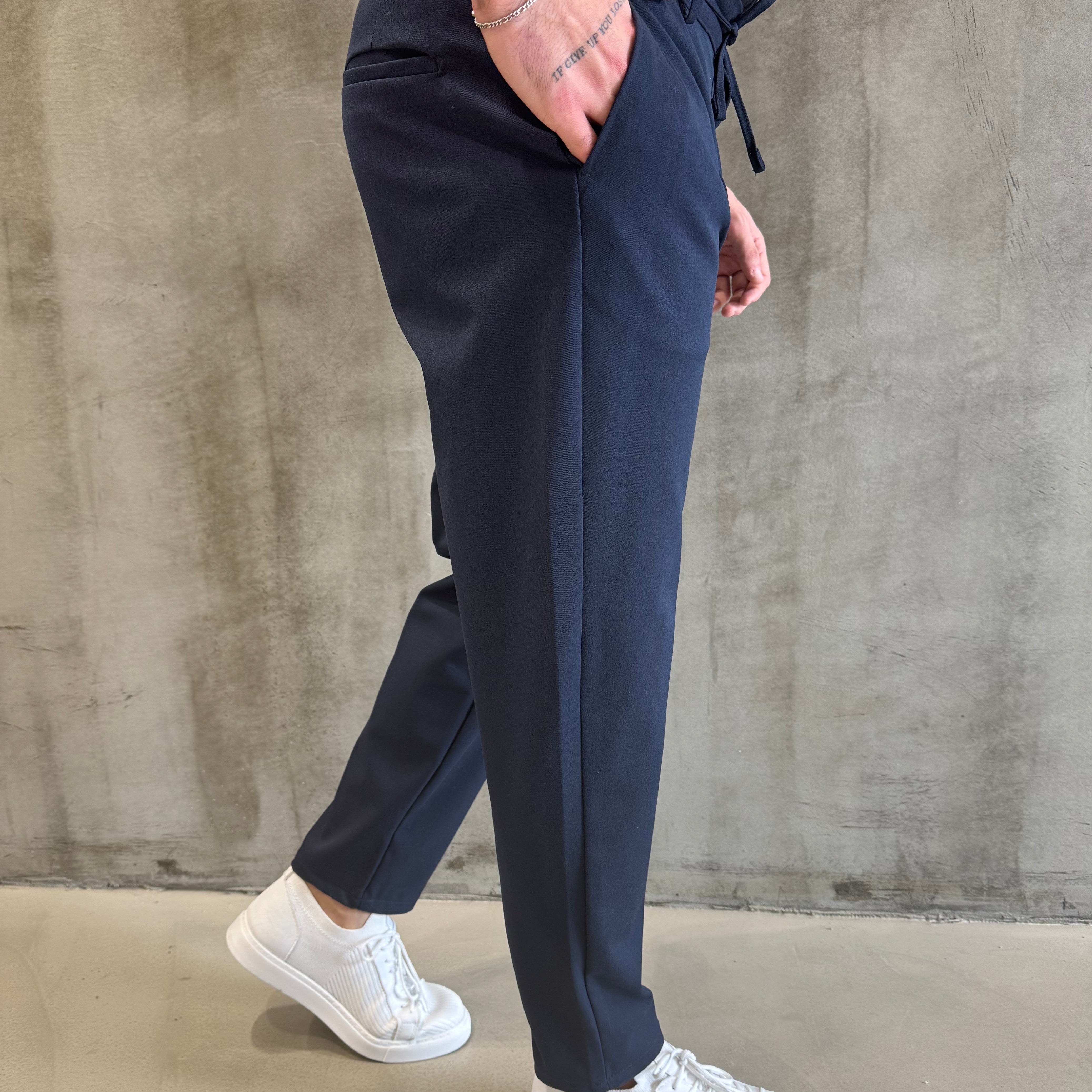 Krem SPF İpli Jogger Pantolon