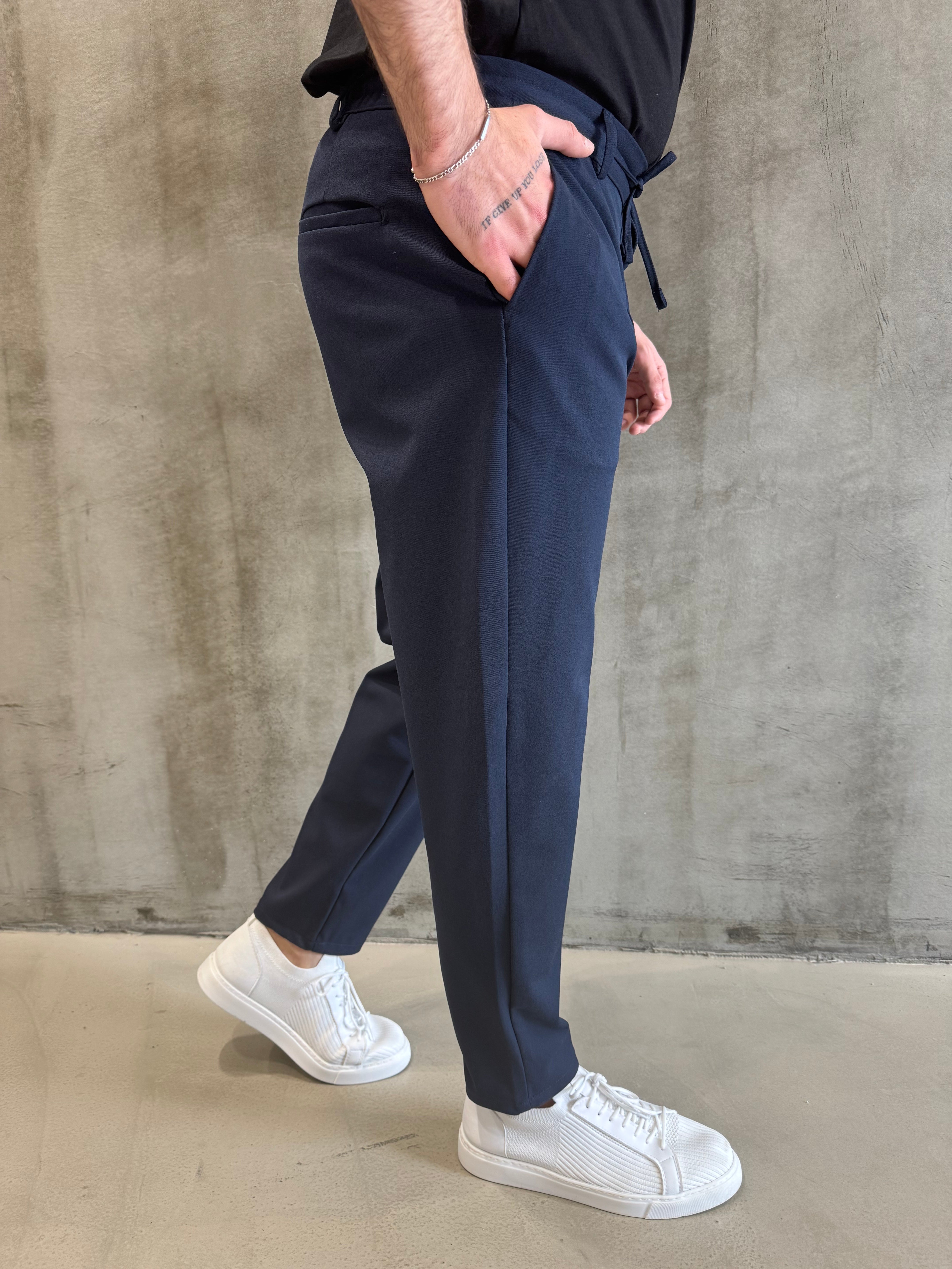 Lacivert SPF İpli Jogger Pantolon