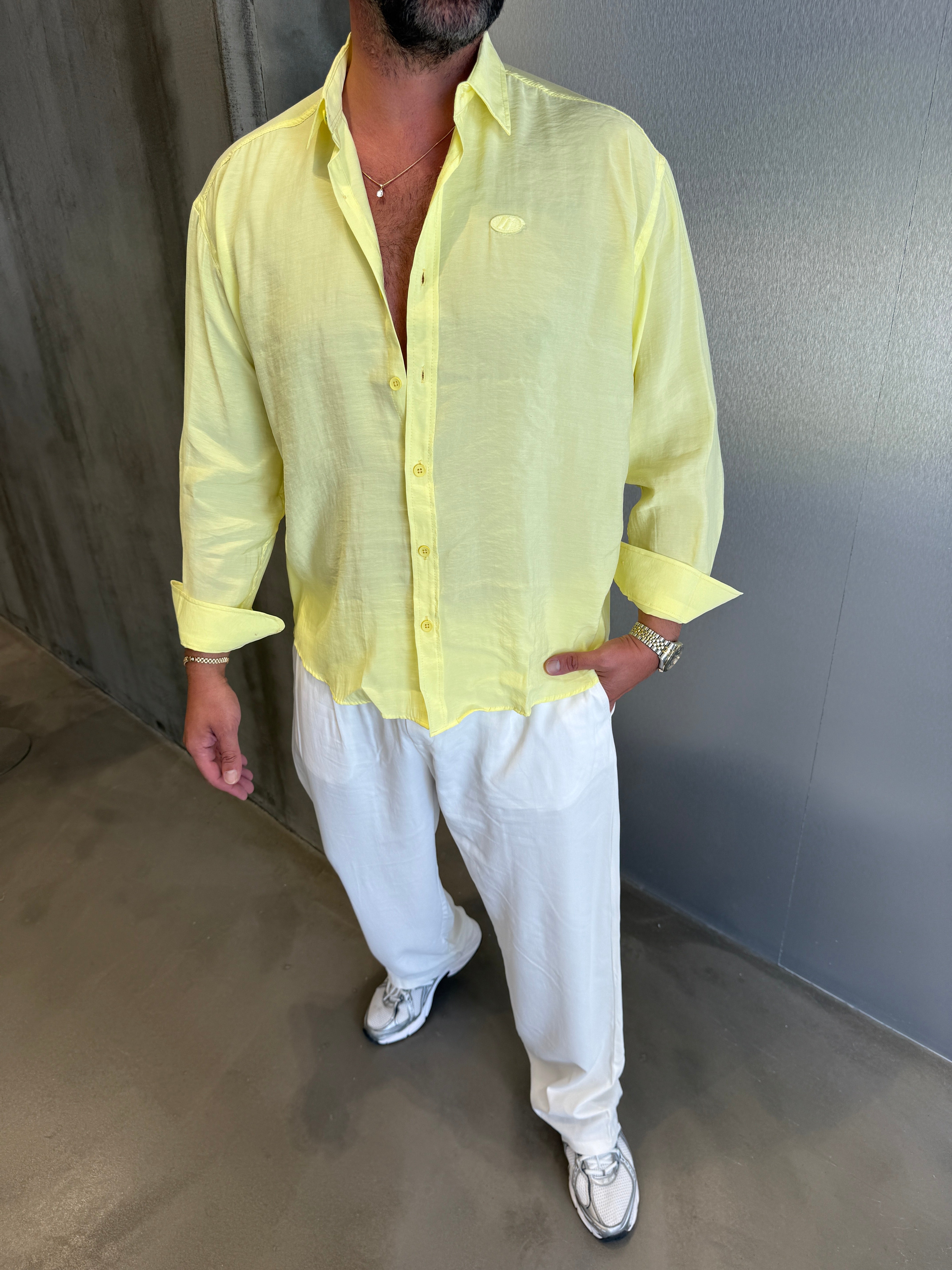 Lacivert Modal Kumaş Gömlek