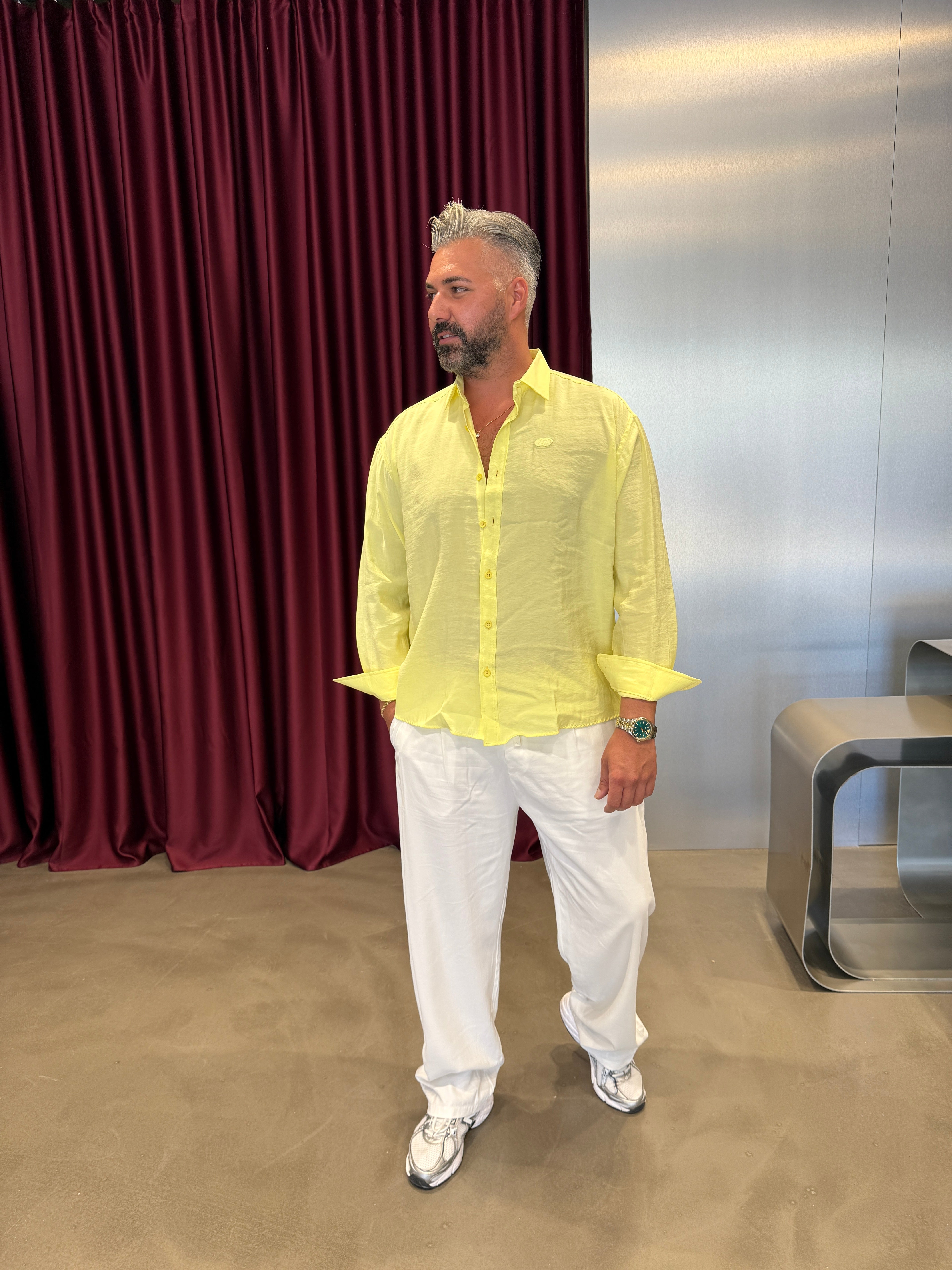 Lacivert Modal Kumaş Gömlek