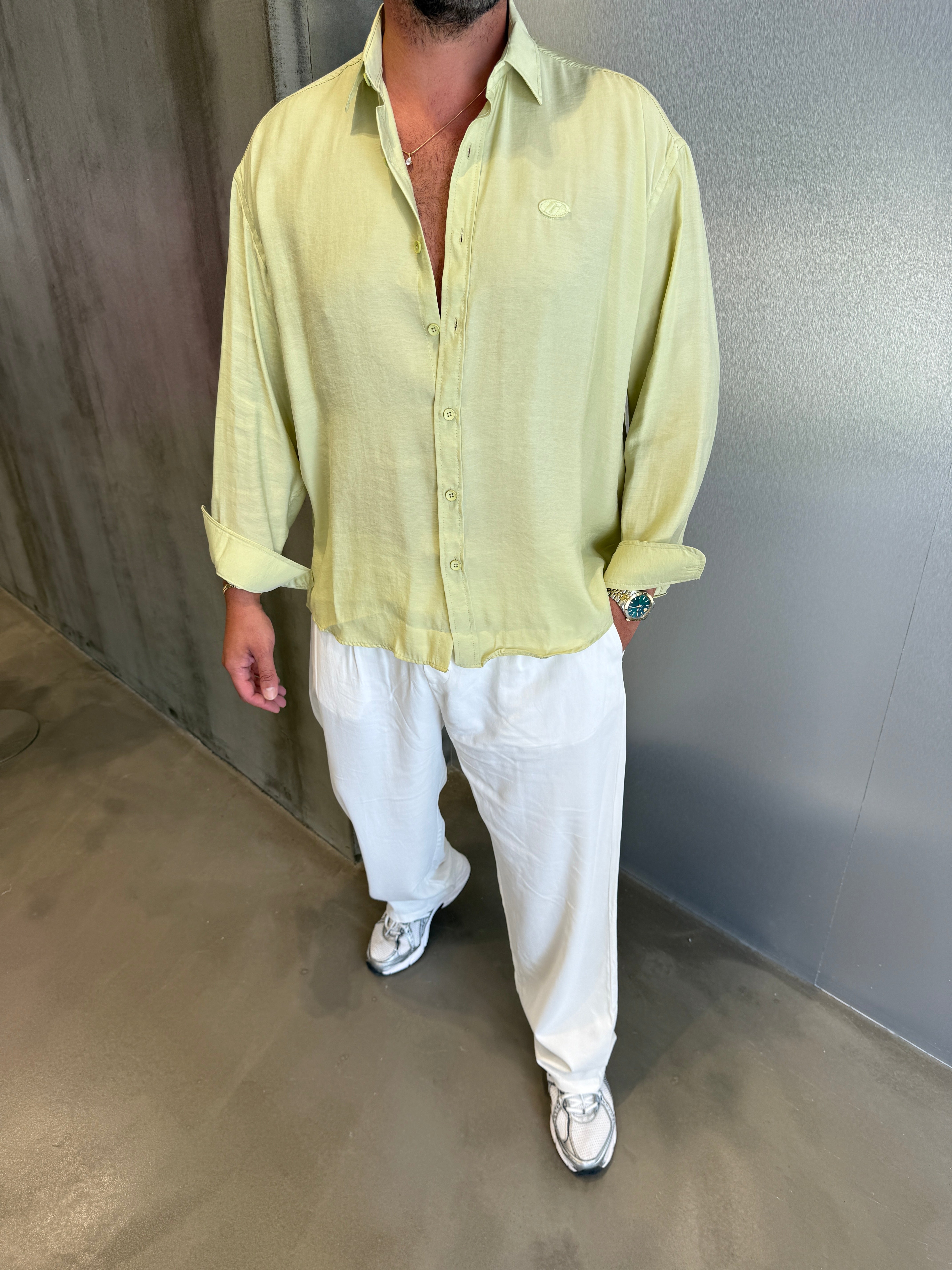 Lacivert Modal Kumaş Gömlek