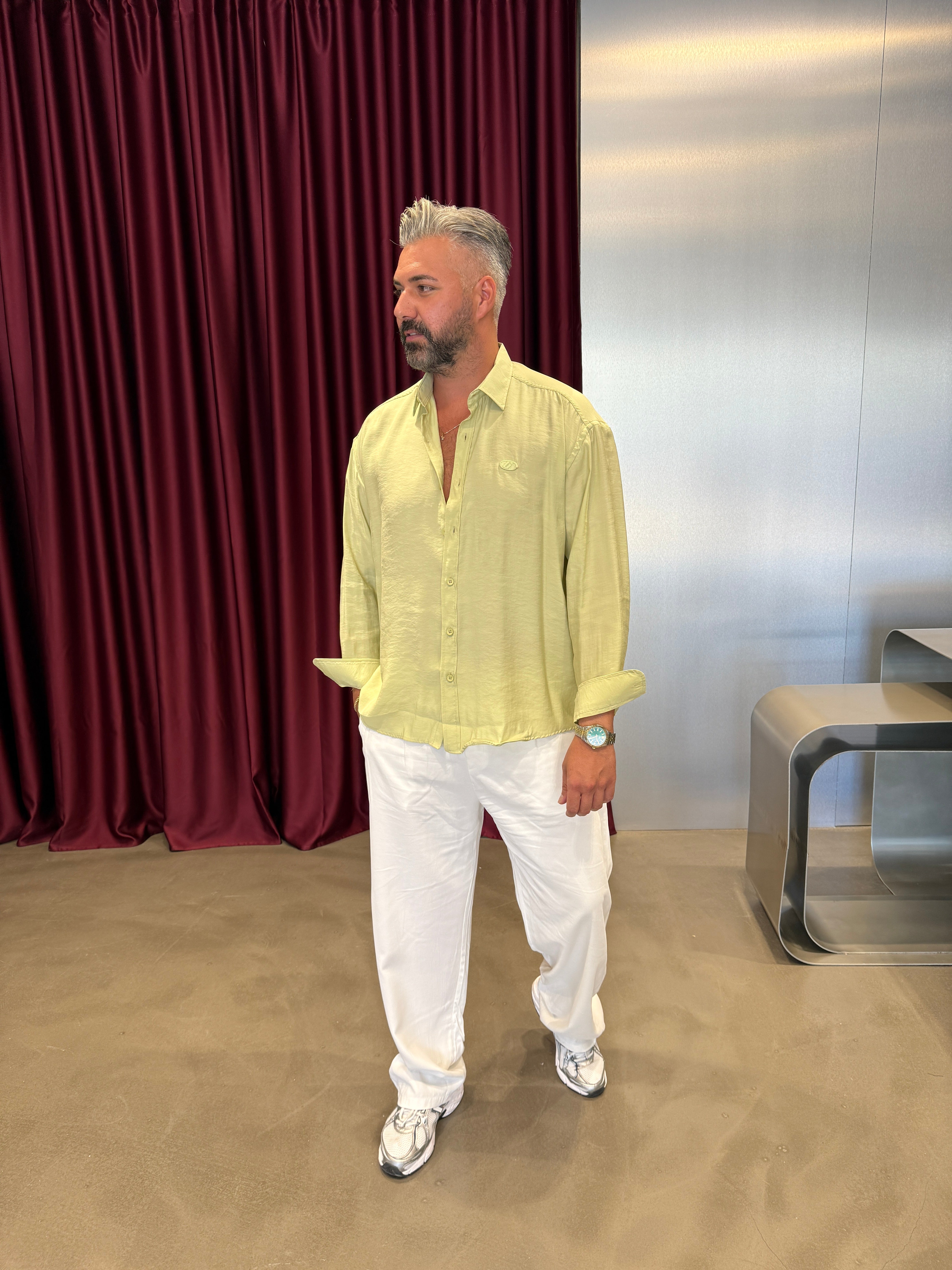 Lacivert Modal Kumaş Gömlek