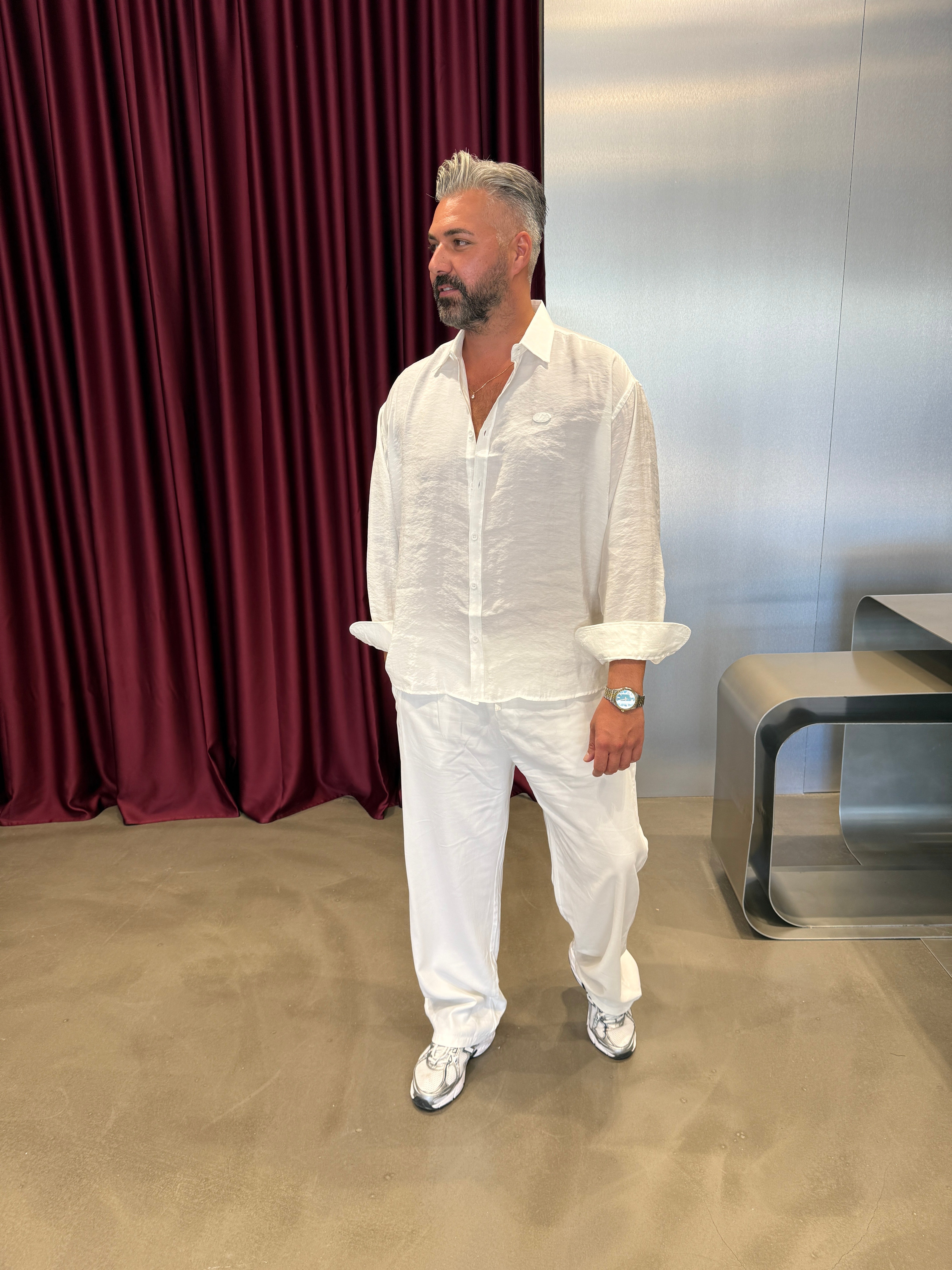 Lacivert Modal Kumaş Gömlek