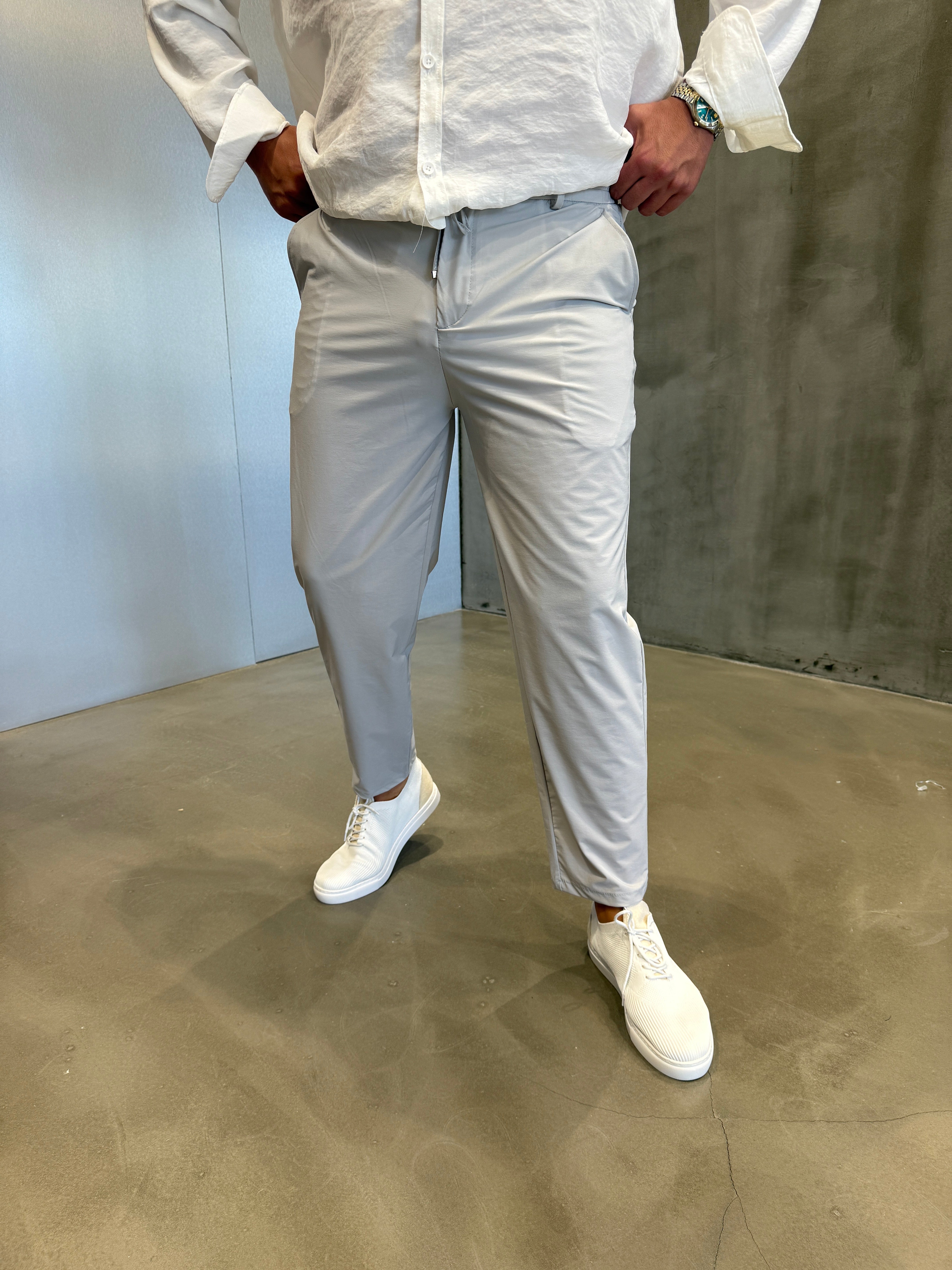 Gri İthal Kumaş Pantolon