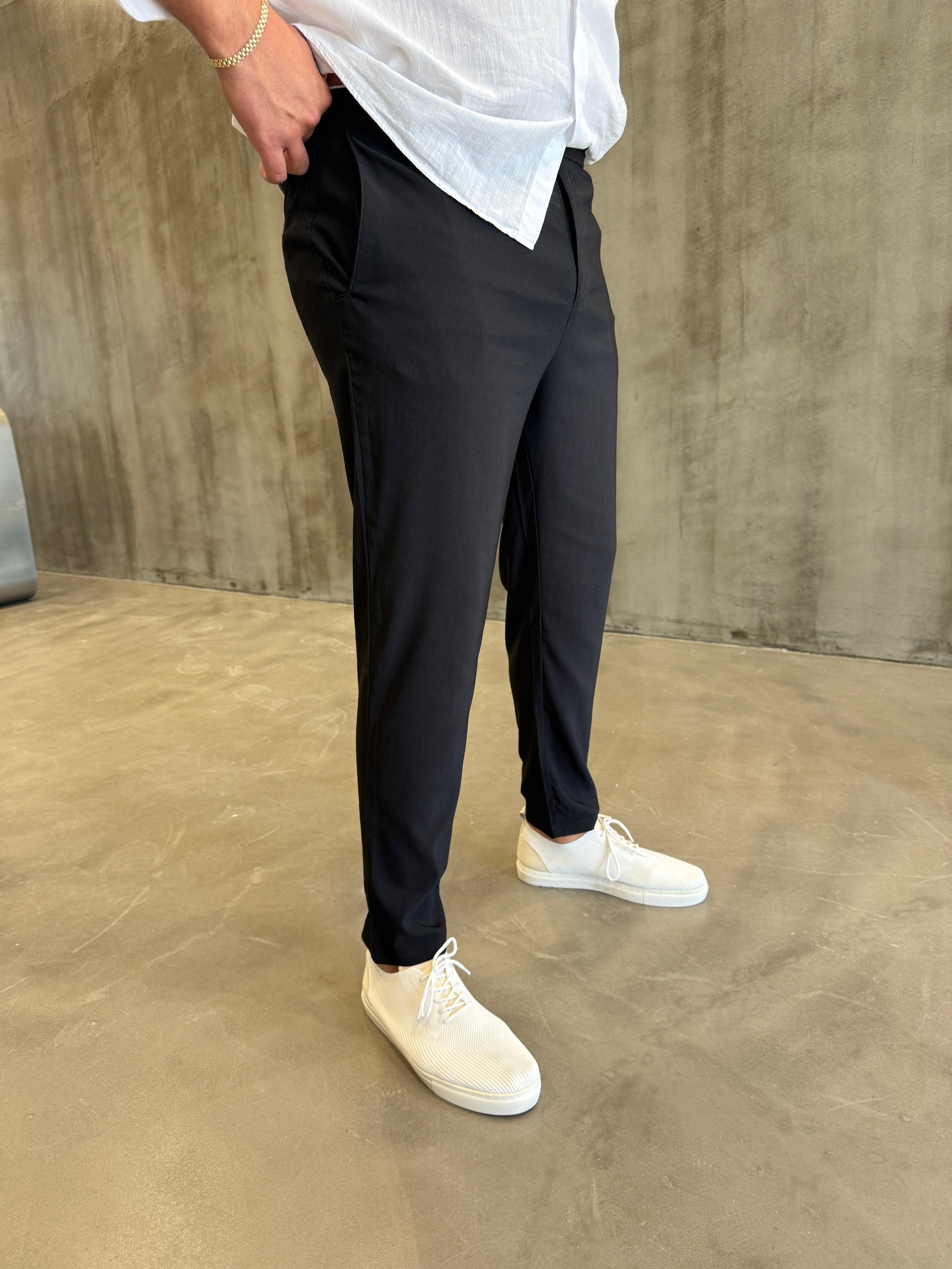 Krem Bel Lastik Pantolon