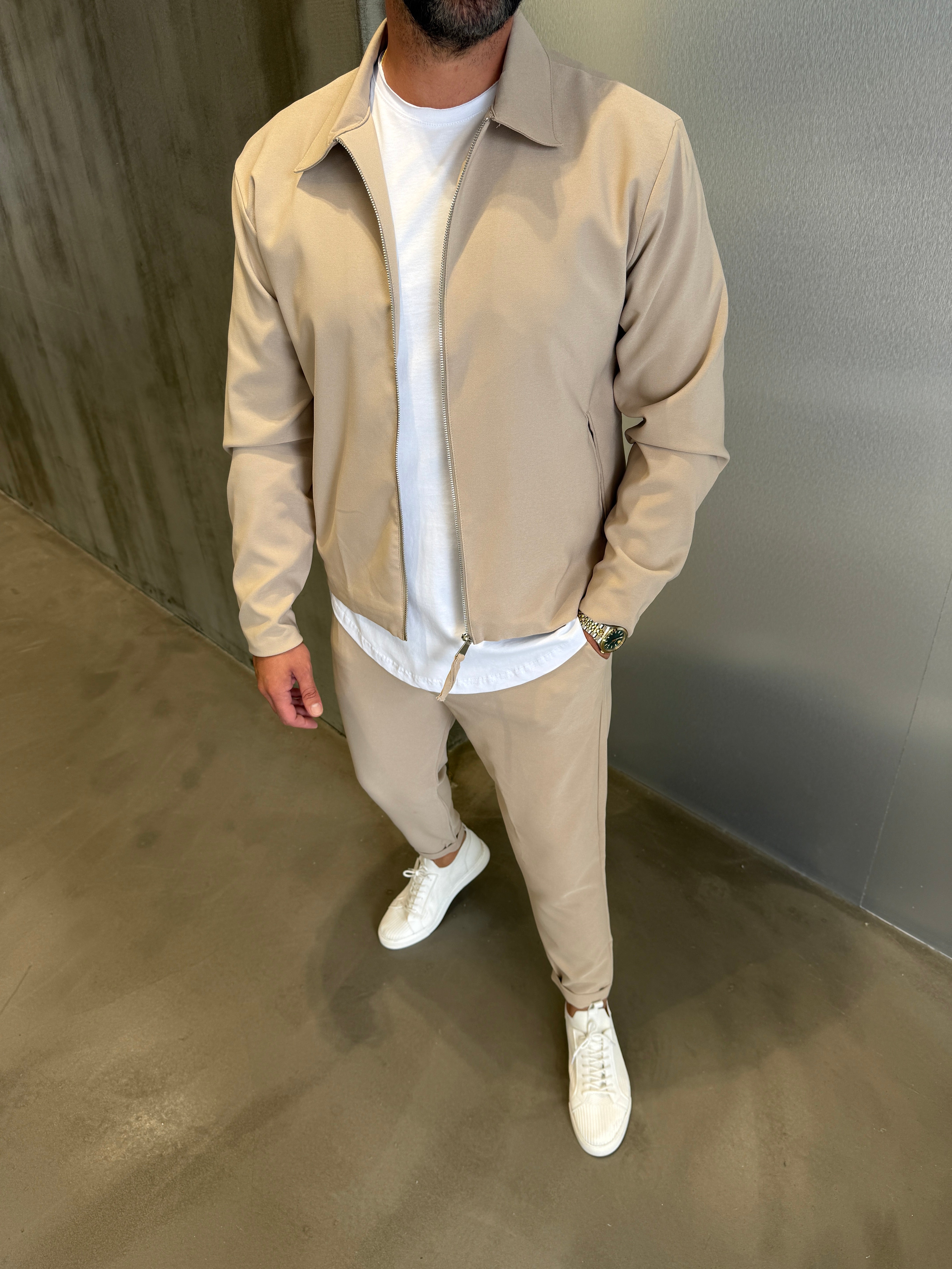 Krem Hürrem Kumaş Takım