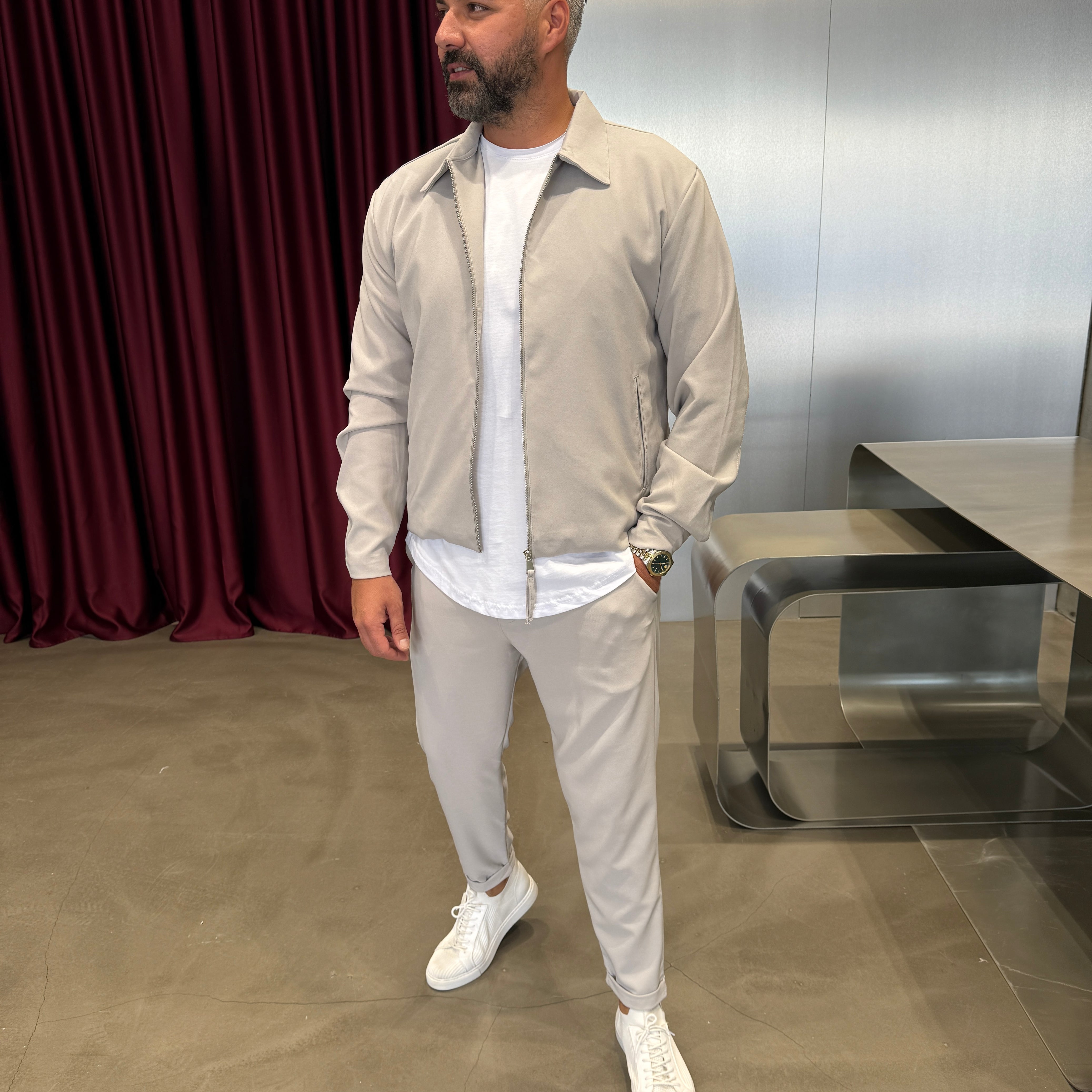 Gri Hürrem Kumaş Takım