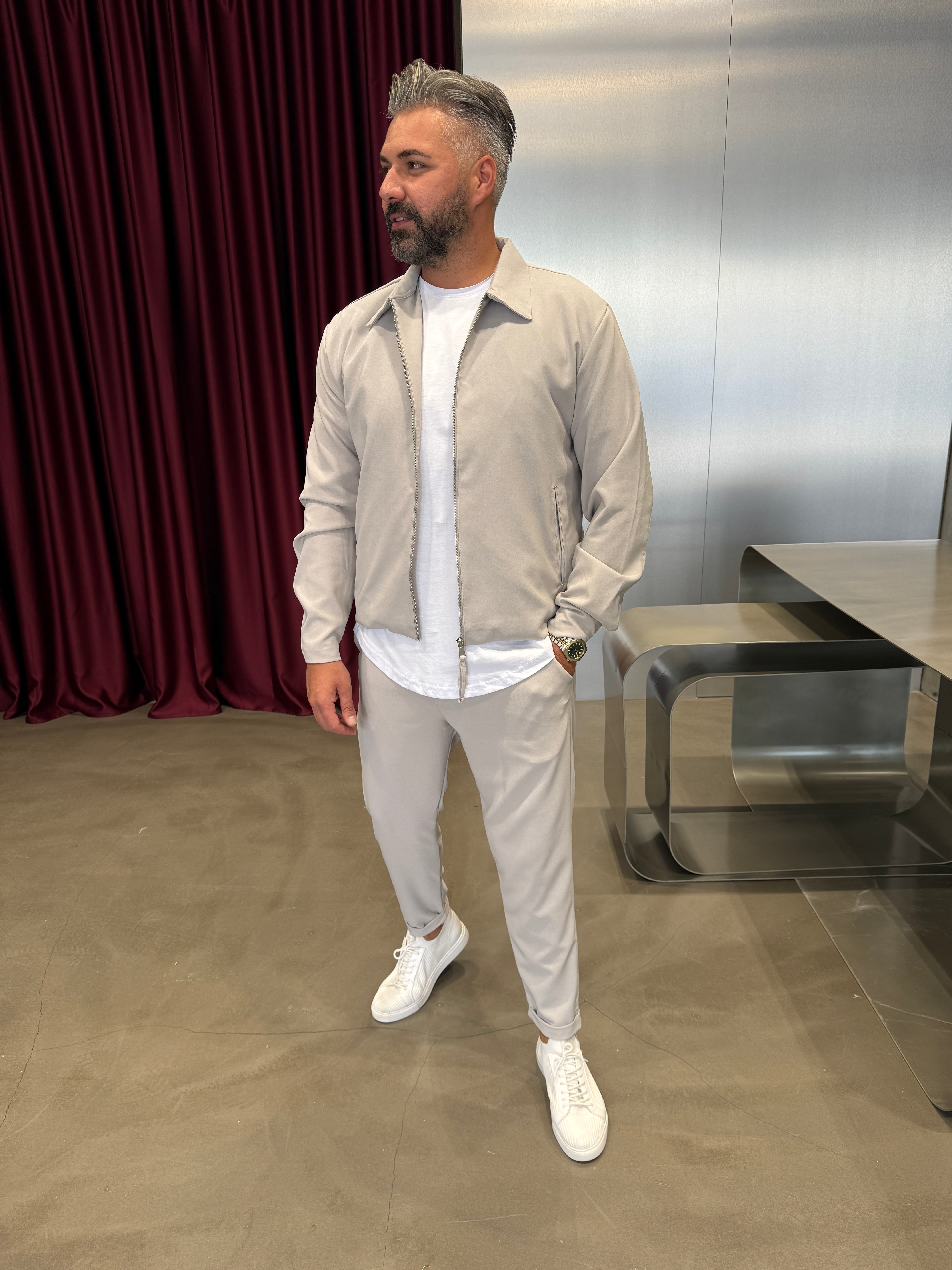 Gri Hürrem Kumaş Takım